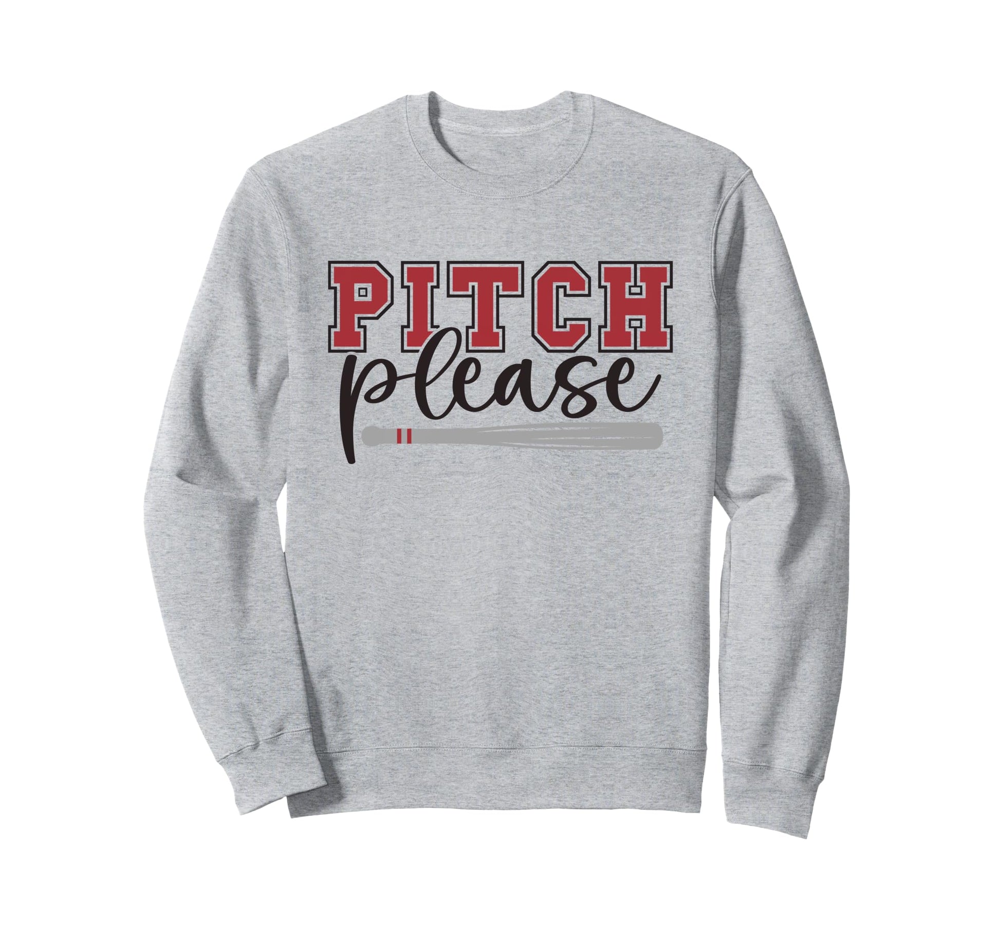 Pitch Please Baseball Player Sweatshirt - Aesthetic Graphic for Adults - T-Shirt, Sweatshirt, Hoodie