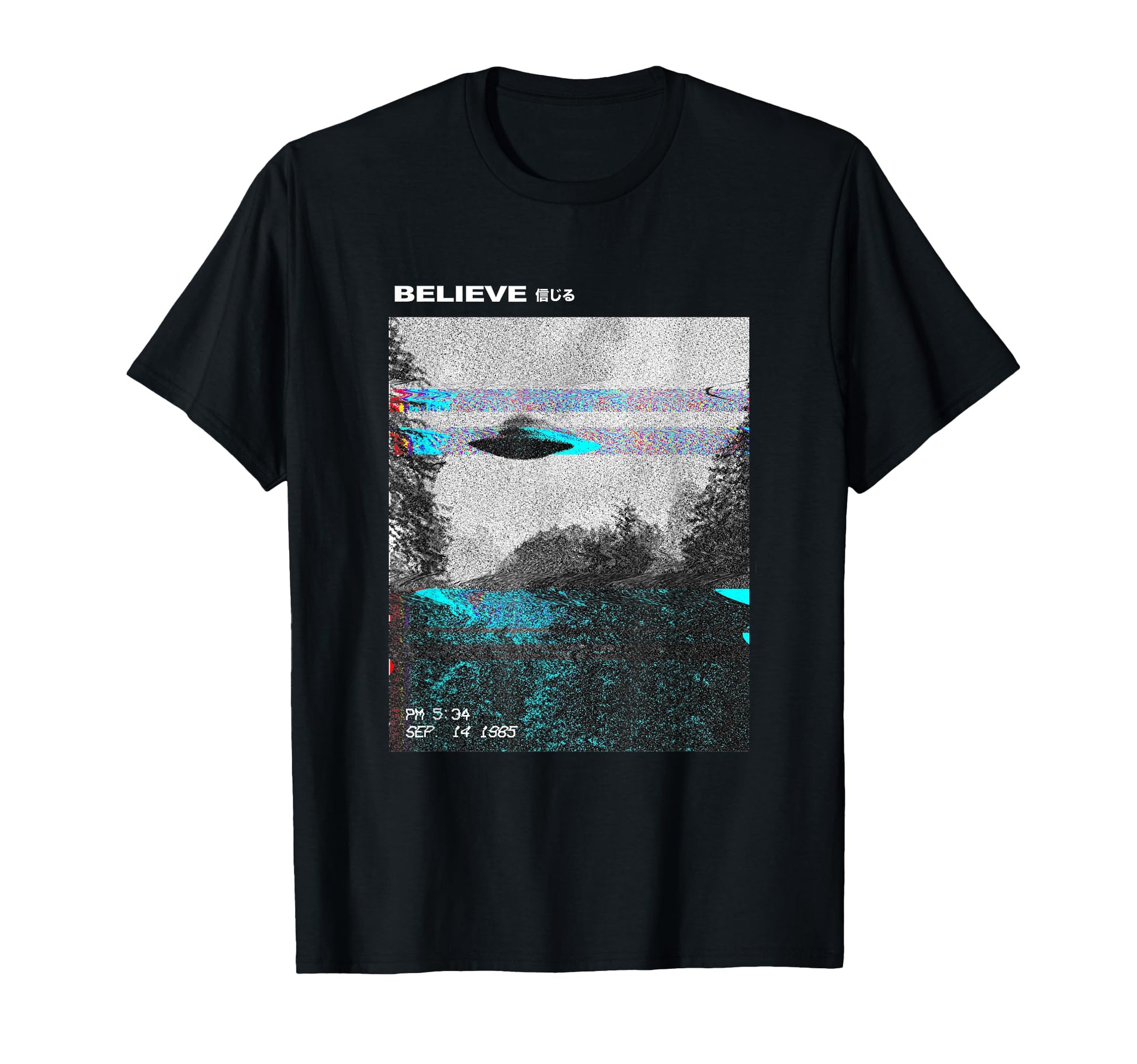 Ufo Vaporwave Aesthetic Japanese 80S T-Shirt - Unique Graphic Unisex - T-Shirt, Sweatshirt, Hoodie
