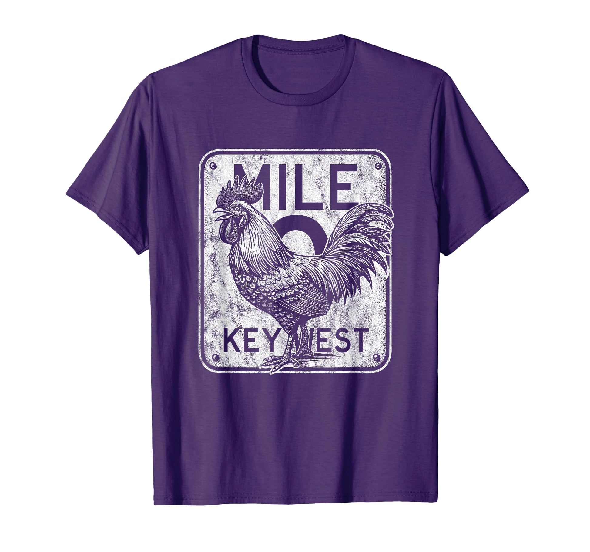 Key West Florida Chicken Mile 0 T-Shirt - Novelty Apparel Men Women - T-Shirt, Sweatshirt, Hoodie