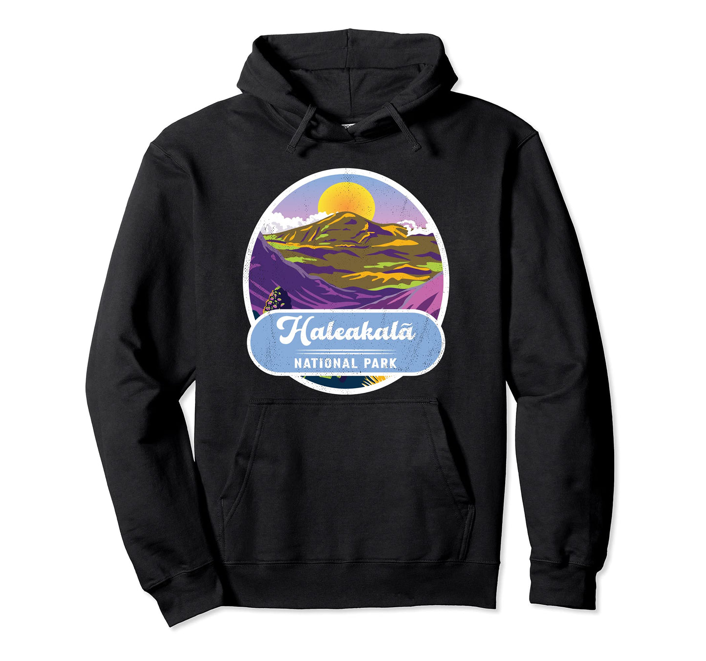 Mountain Haleakala National Park Badge Hoodie - Unique Graphic Men Women - T-Shirt, Sweatshirt, Hoodie