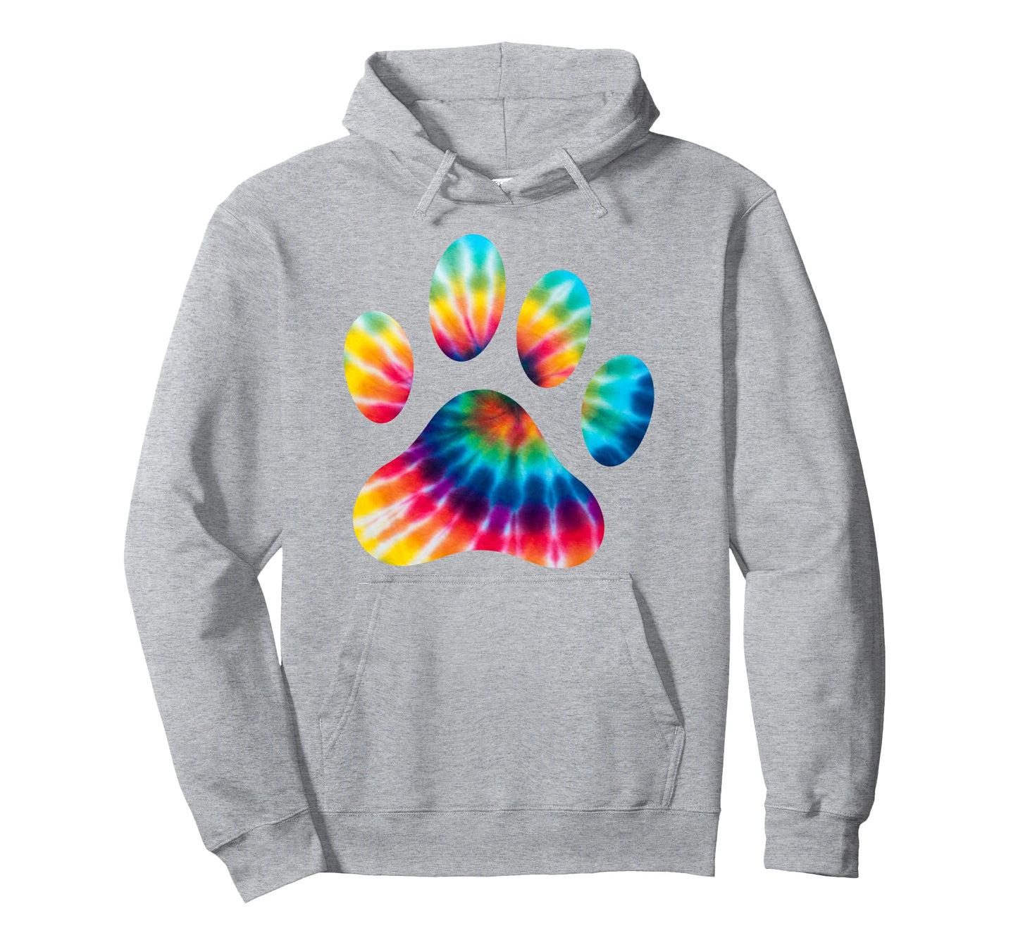 Funny Paw Tie Dye Psychedelic Hippie 60S Hoodie - Unique Graphic Men Women - T-Shirt, Sweatshirt, Hoodie
