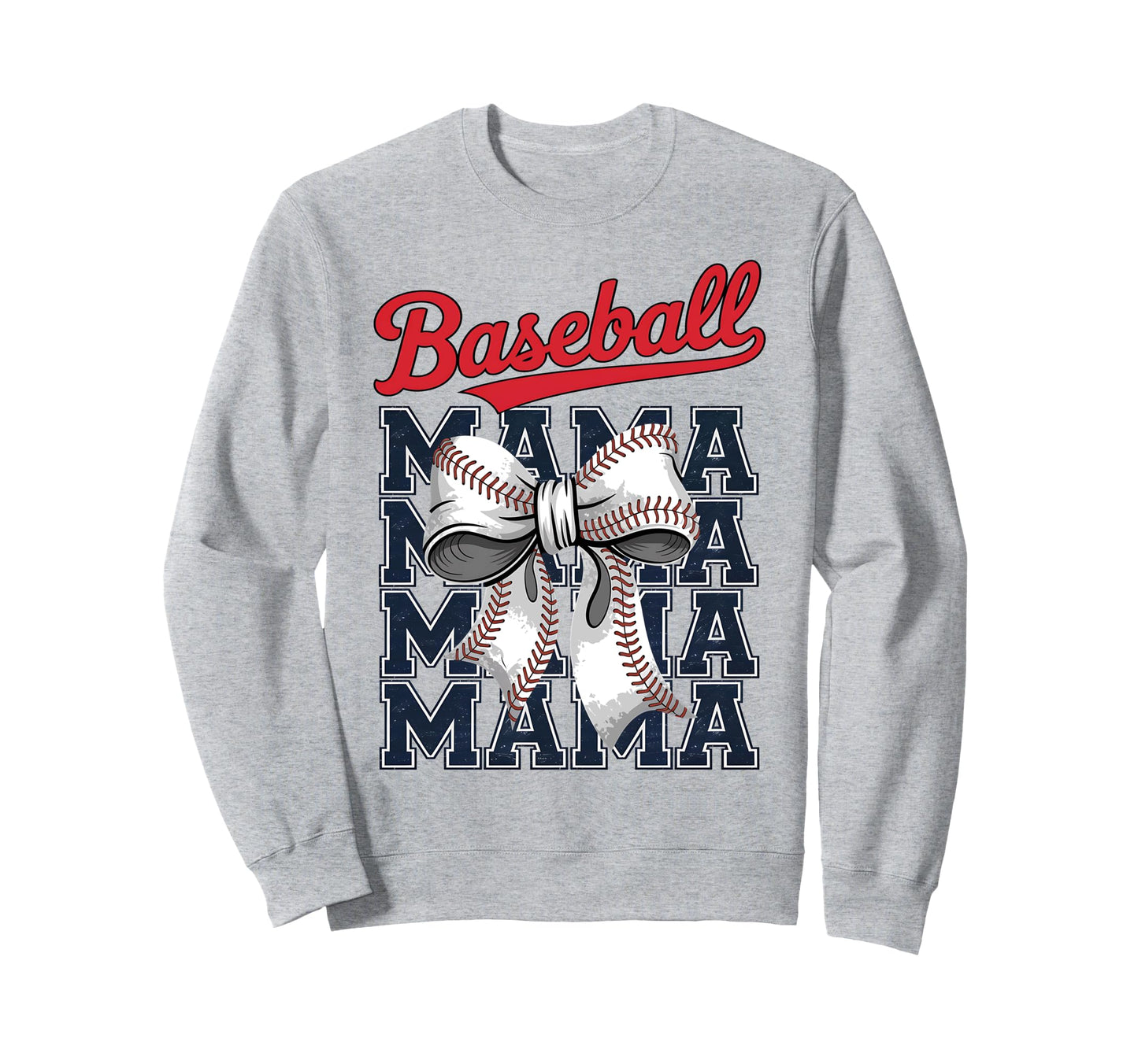 Baseball Mama Coquette Bow Game Sweatshirt - Streetwear Style for Adults - T-Shirt, Sweatshirt, Hoodie