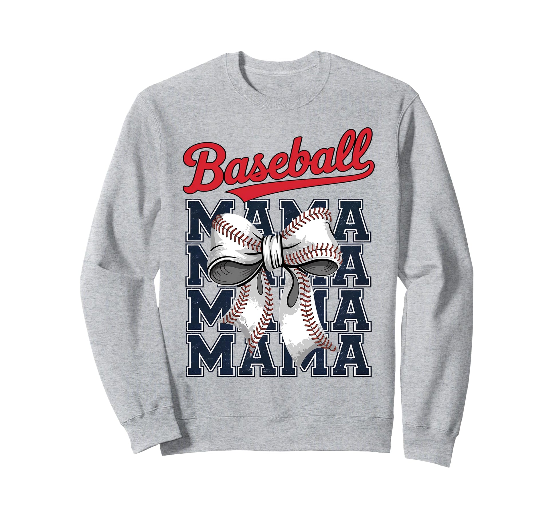 Baseball Mama Coquette Bow Game Sweatshirt - Streetwear Style for Adults - T-Shirt, Sweatshirt, Hoodie