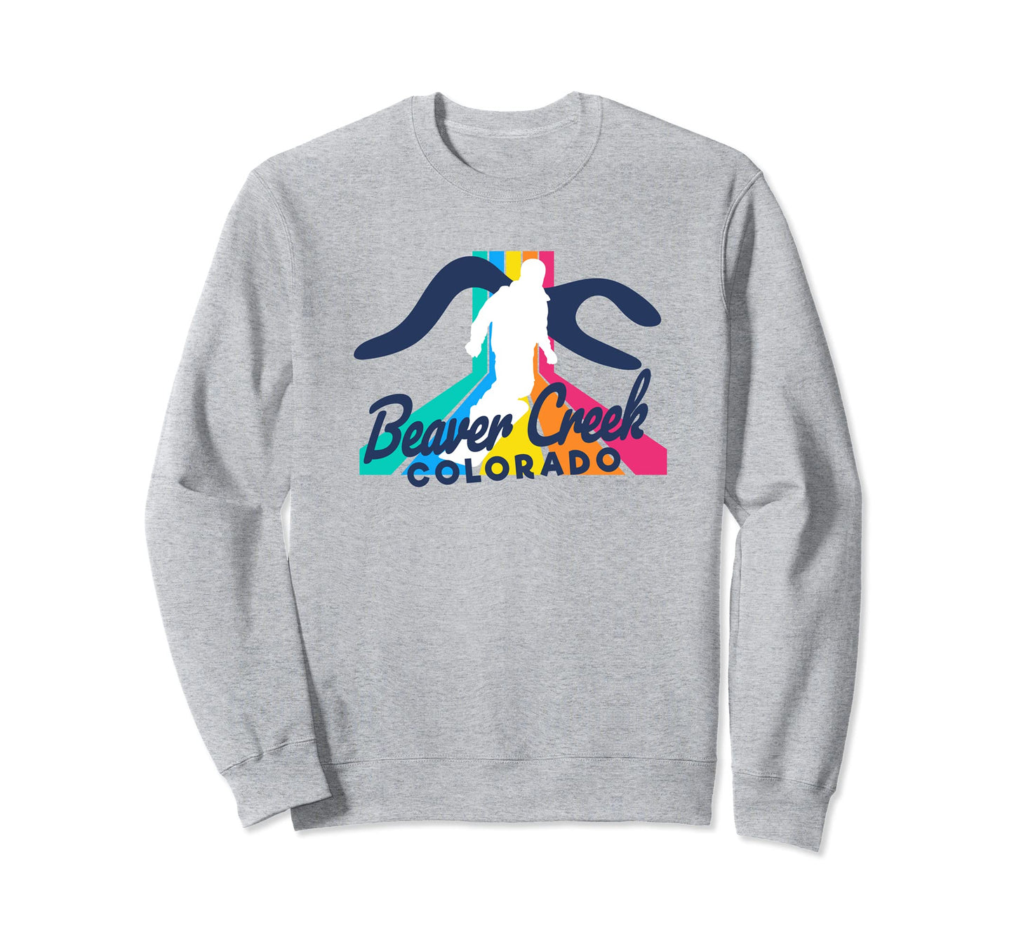 Beaver Creek Snowboarder Geometric Sweatshirt - Aesthetic Graphic Unisex - T-Shirt, Sweatshirt, Hoodie