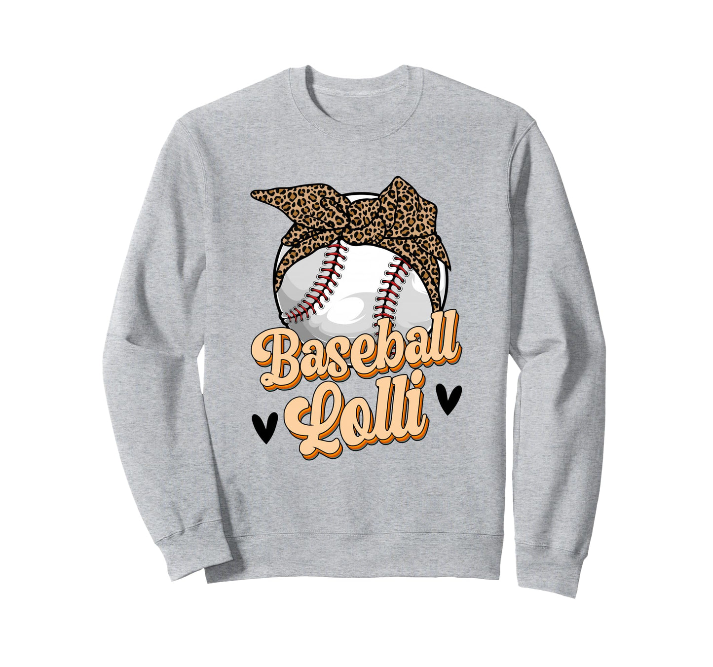 Baseball Lolli Leopard Grandma Lolli Sweatshirt - Graphic Print Men Women - T-Shirt, Sweatshirt, Hoodie