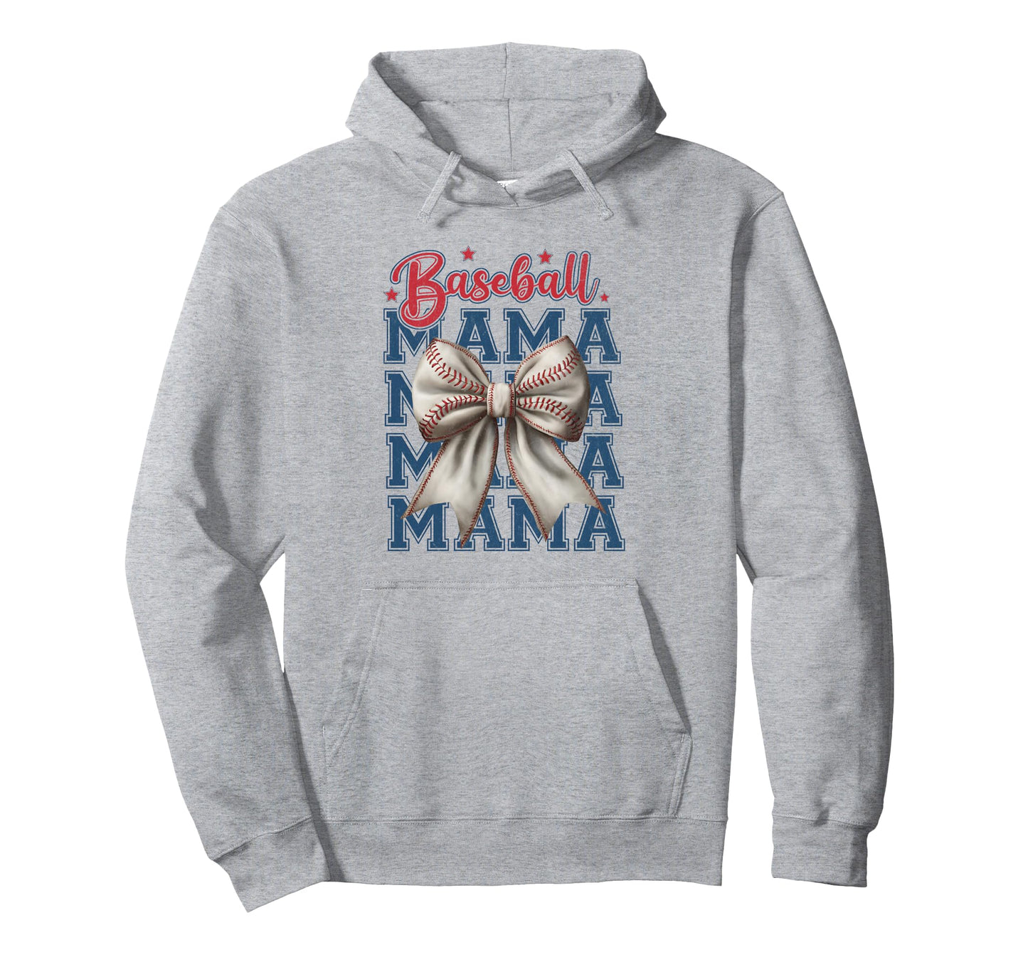 Baseball Coquette Bow Baseball Cheer Mom Hoodie - Minimalist Print Unisex - T-Shirt, Sweatshirt, Hoodie