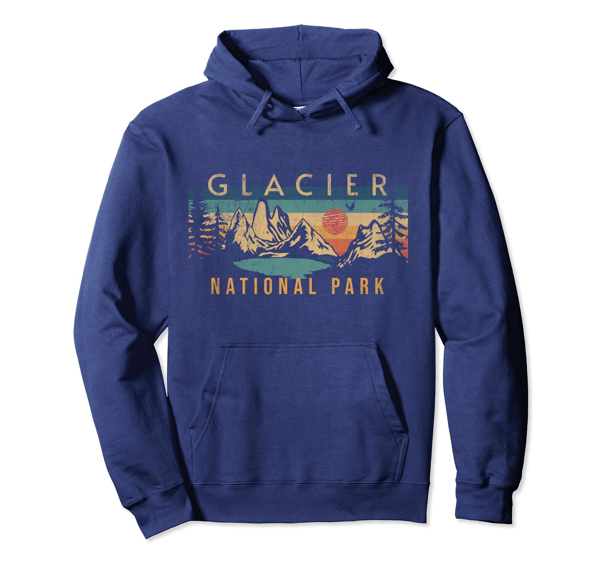 Glacier National Park Montana Usa Hoodie - Casual Everyday Wear Unisex - T-Shirt, Sweatshirt, Hoodie