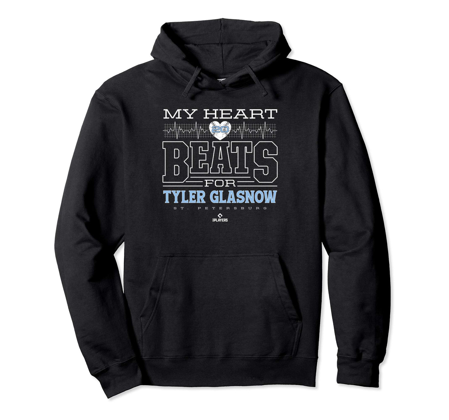 My Heart Beats Tyler Glasnow Hoodie - Casual Everyday Wear Men Women - T-Shirt, Sweatshirt, Hoodie