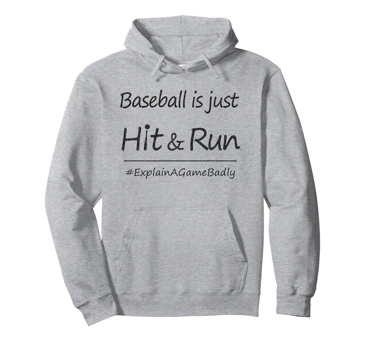 Funny Baseball Just Hit Run Baseball Hoodie - Unique Graphic Men Women - T-Shirt, Sweatshirt, Hoodie