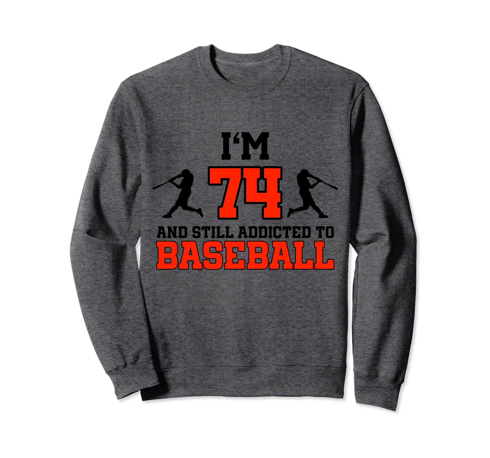 74Th Birthday Baseball 74 Years Old Sweatshirt - Minimalist Print Unisex - T-Shirt, Sweatshirt, Hoodie