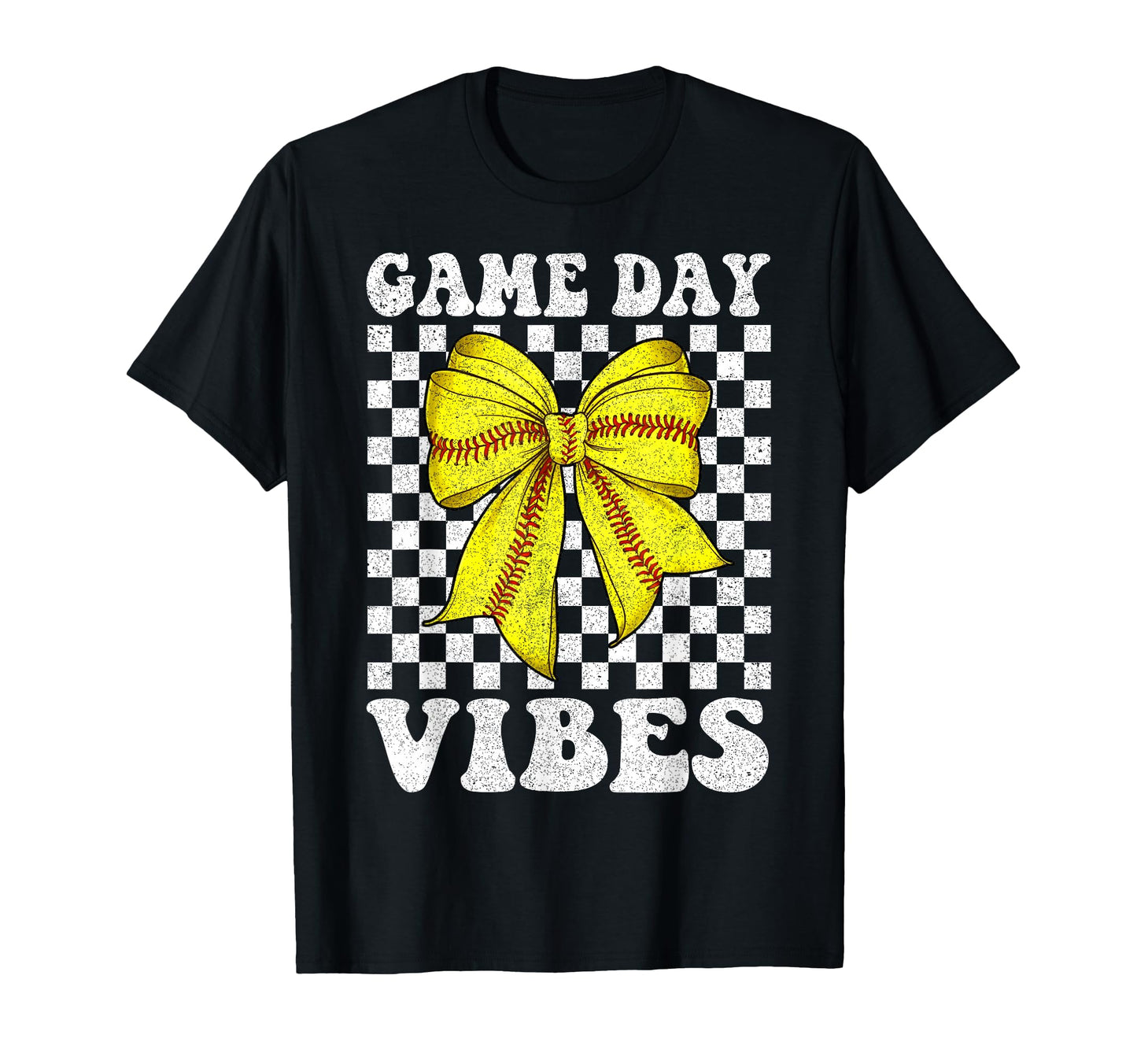 Game Day Vibes Coquette Bow Softball T-Shirt - Casual Everyday Wear Unisex - T-Shirt, Sweatshirt, Hoodie