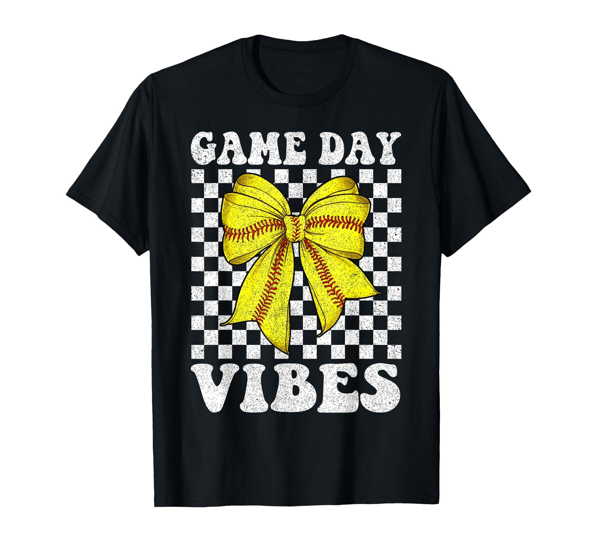Game Day Vibes Coquette Bow Softball T-Shirt - Casual Everyday Wear Unisex - T-Shirt, Sweatshirt, Hoodie