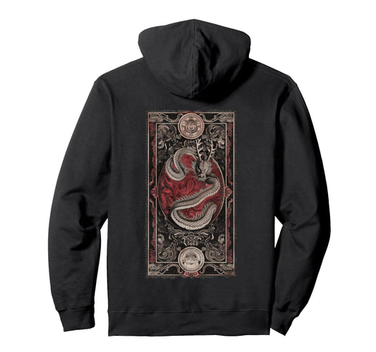 Aesthetic Back Dragon Y2K Streetwear Hoodie - Minimalist Print Men Women - T-Shirt, Sweatshirt, Hoodie