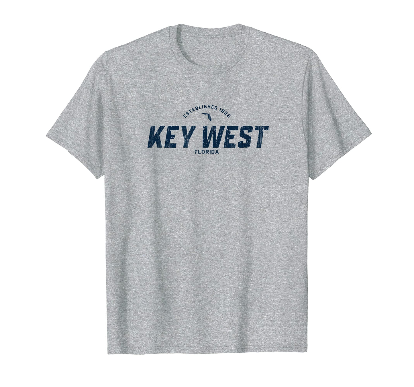 Key West Florida Fl Athletic Navy T-Shirt - Casual Everyday Wear Men Women - T-Shirt, Sweatshirt, Hoodie
