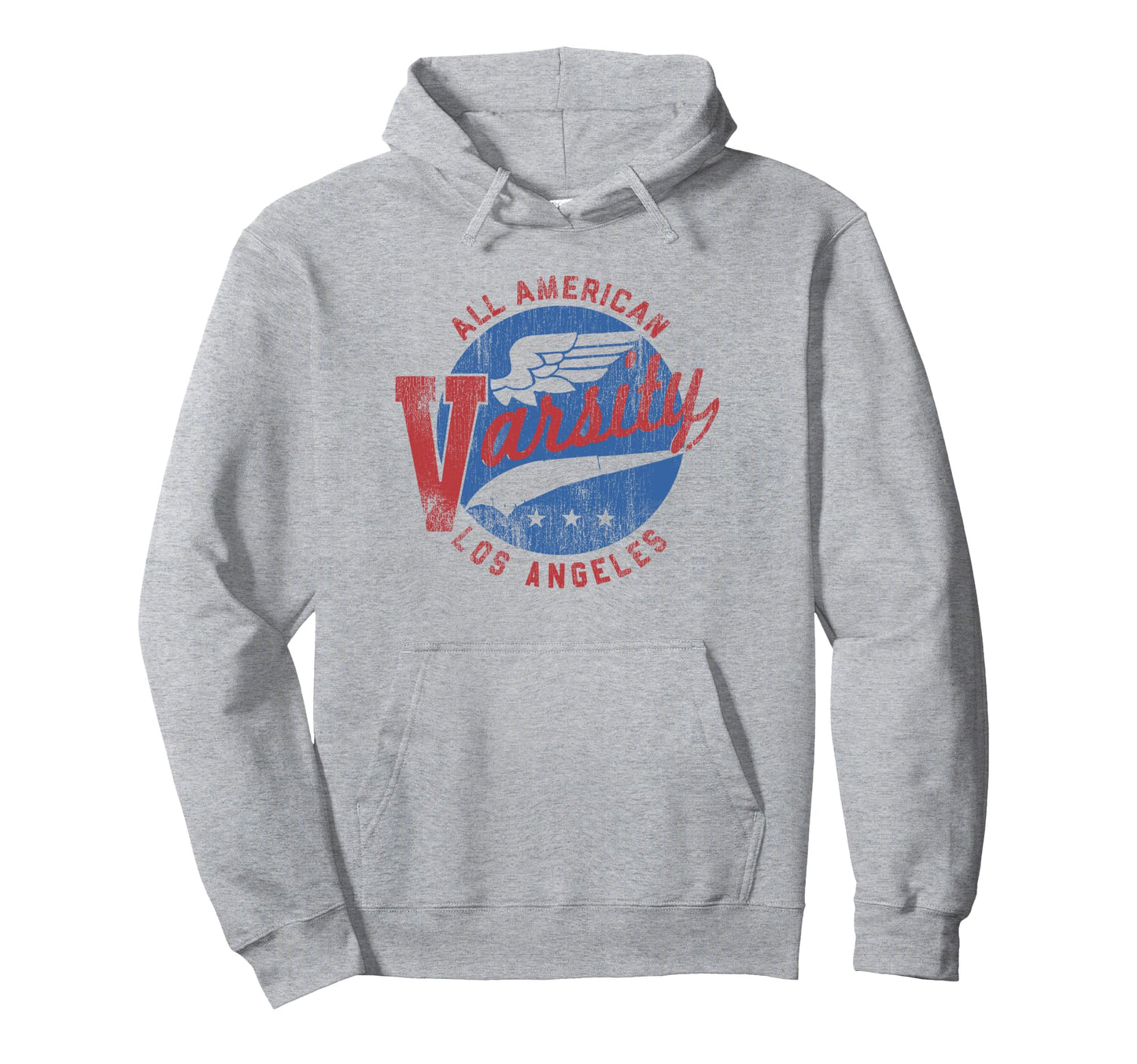Trendy All American Varsity La Logo Hoodie - Aesthetic Graphic Men Women - T-Shirt, Sweatshirt, Hoodie