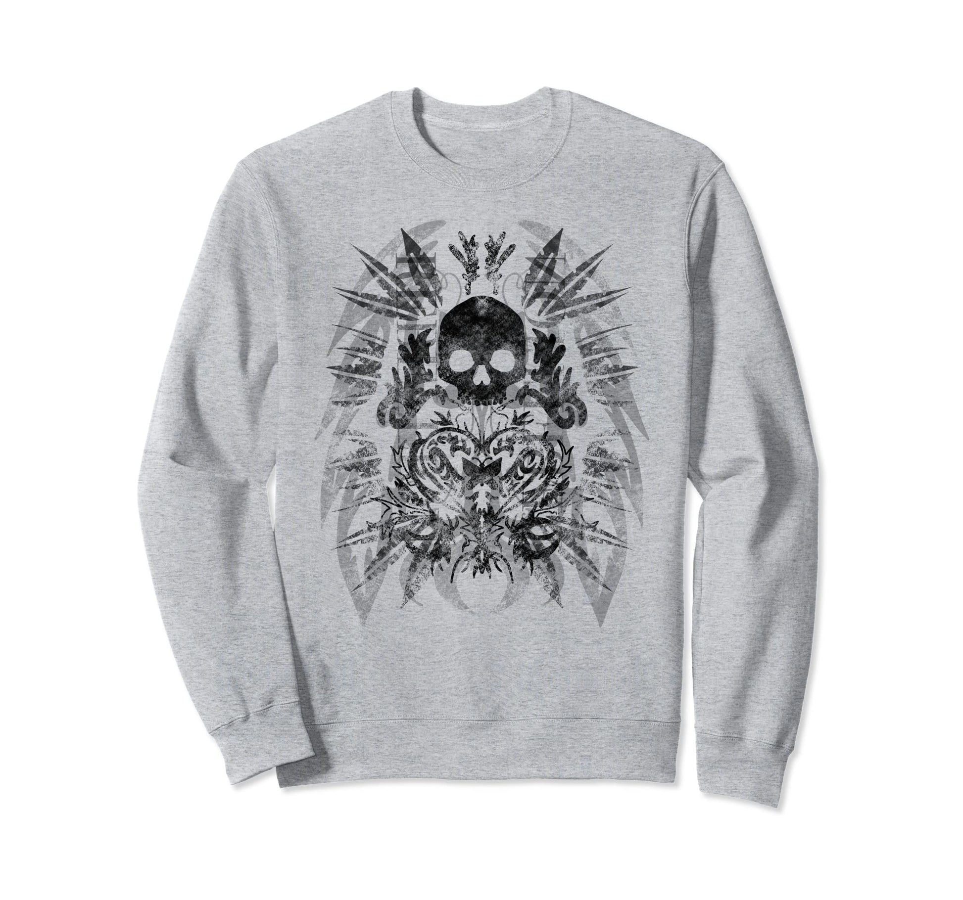 Aesthetic Y2K Fairy Wings Skeleton Sweatshirt - Aesthetic Graphic Unisex - T-Shirt, Sweatshirt, Hoodie