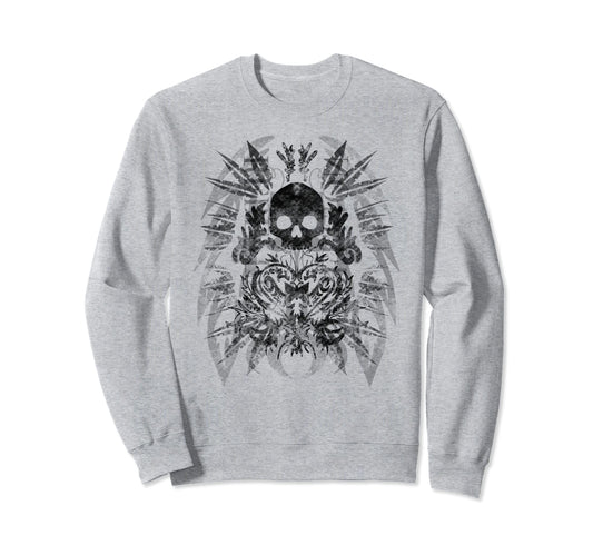 Aesthetic Y2K Fairy Wings Skeleton Sweatshirt - Aesthetic Graphic Unisex - T-Shirt, Sweatshirt, Hoodie
