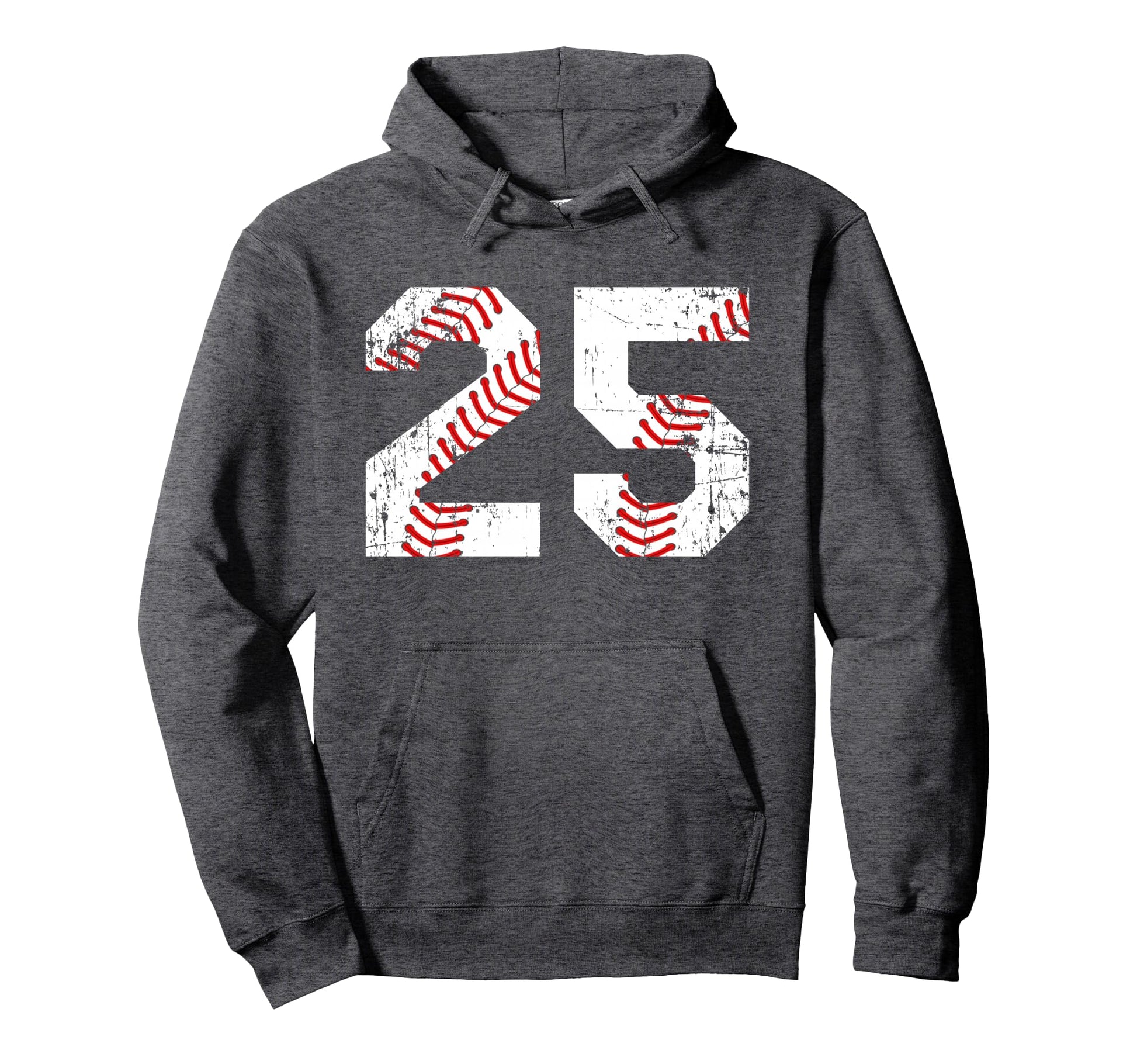 Baseball 25 Jersey Number Hoodie - Unique Graphic for Adults - T-Shirt, Sweatshirt, Hoodie