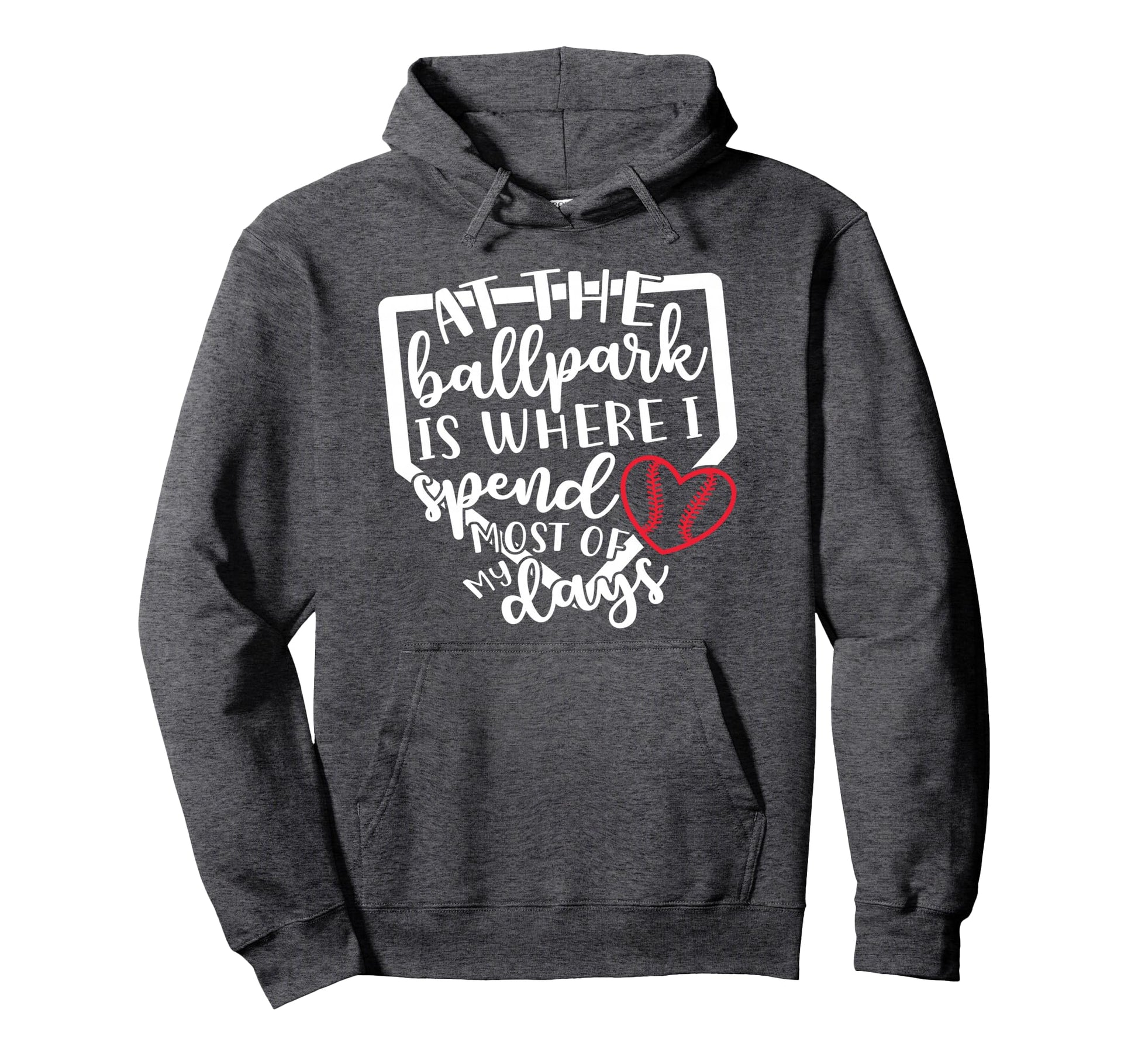 Ballpark Baseball Softball Funny Hoodie - Unique Graphic Unisex - T-Shirt, Sweatshirt, Hoodie