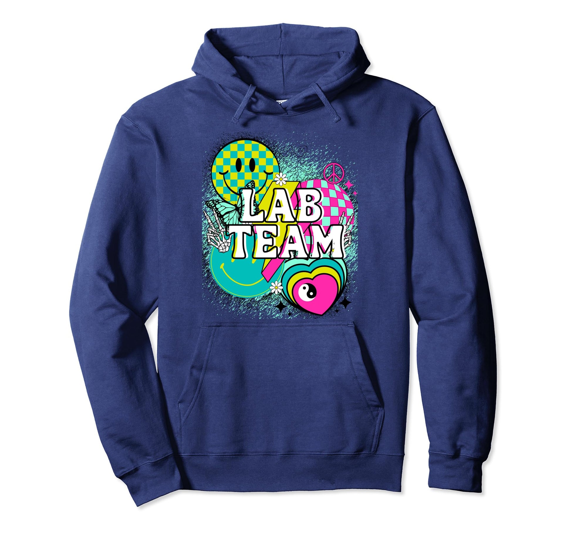 Laboratory Team Nurse Happy Y2K Matching Hoodie - Custom Art Print Unisex - T-Shirt, Sweatshirt, Hoodie