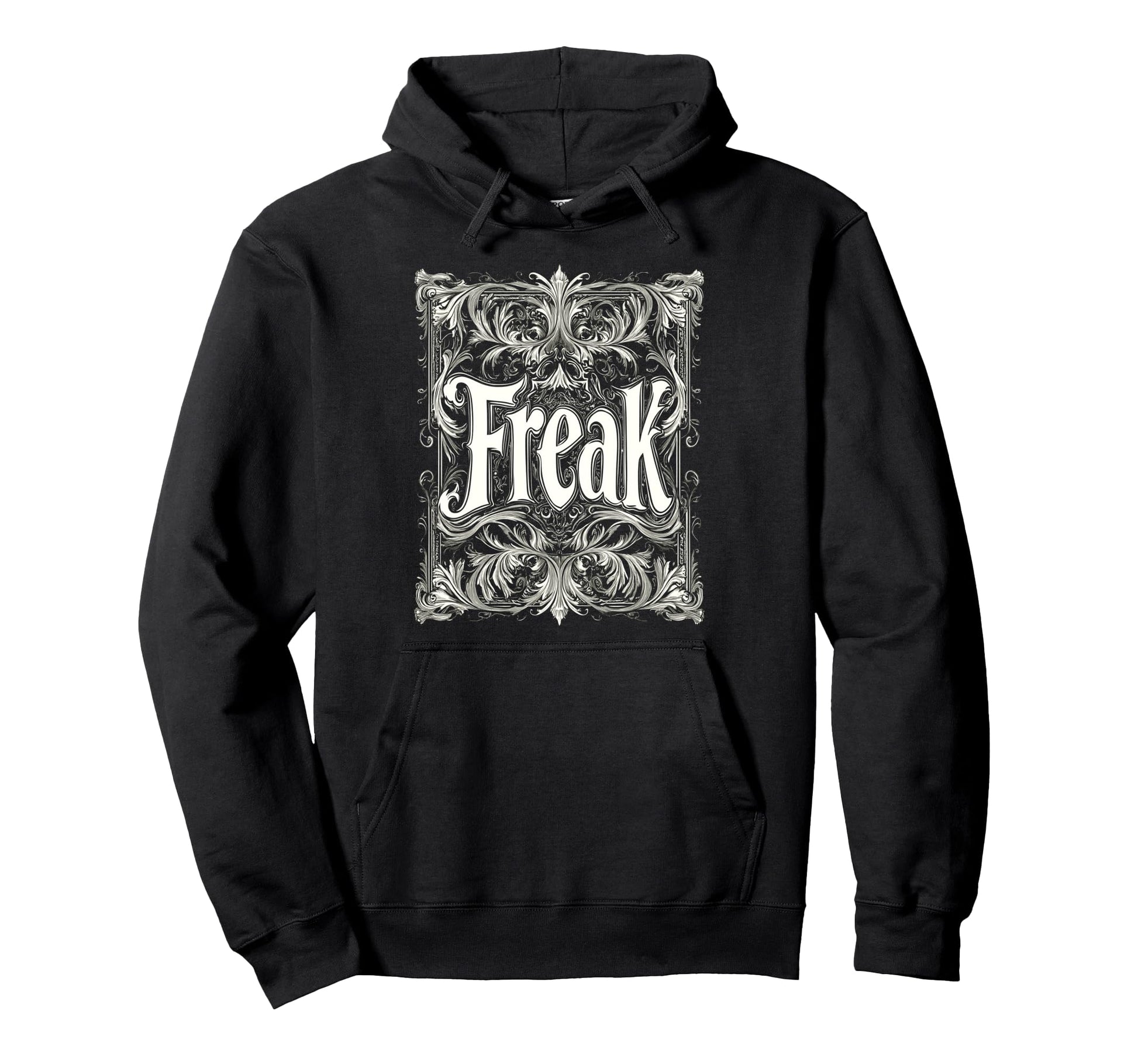 Freak Gothic Alt Grunge Hip Hop Y2K Emo Hoodie - Graphic Print for Adults - T-Shirt, Sweatshirt, Hoodie
