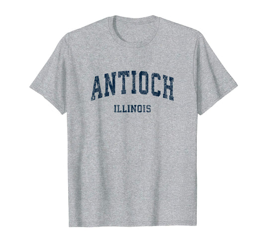 Antioch Illinois Il Varsity Sports Navy T-Shirt - Streetwear Style Unisex - T-Shirt, Sweatshirt, Hoodie