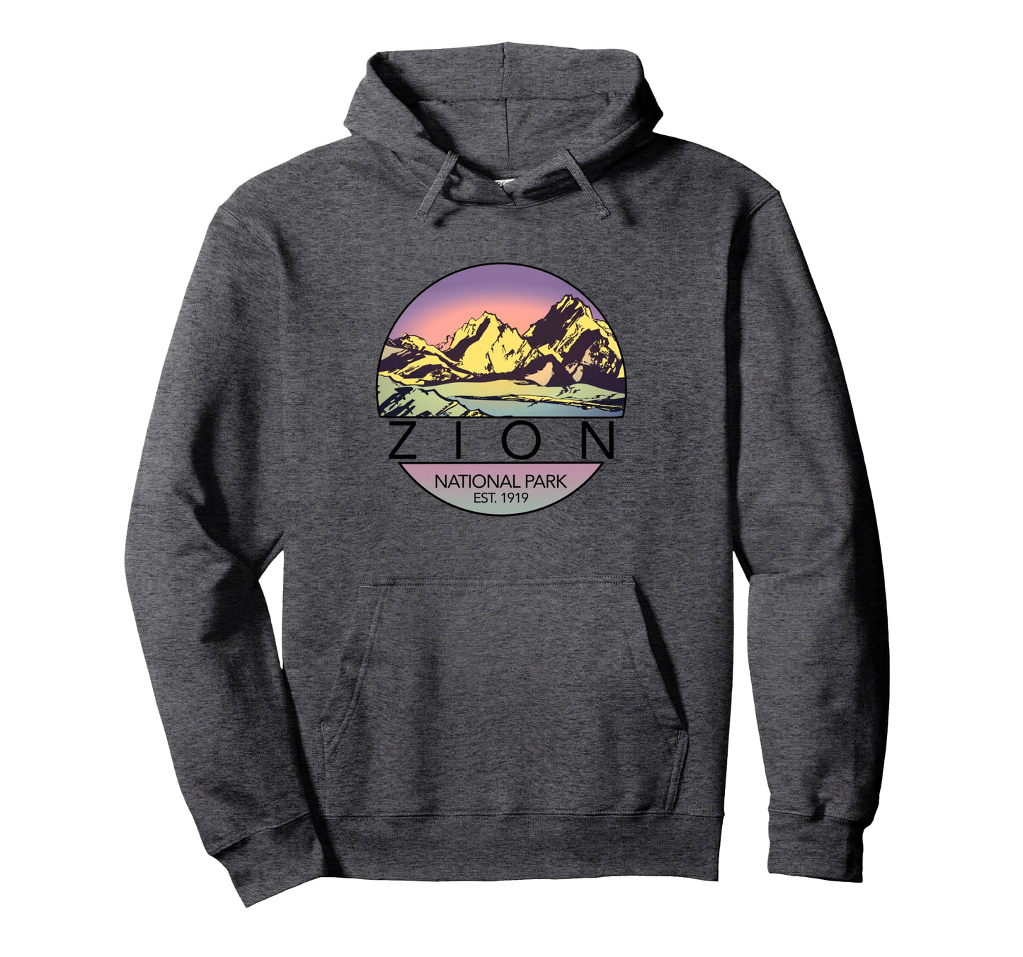 Zion National Parks Hoodie - Fun Novelty Design for Adults - T-Shirt, Sweatshirt, Hoodie