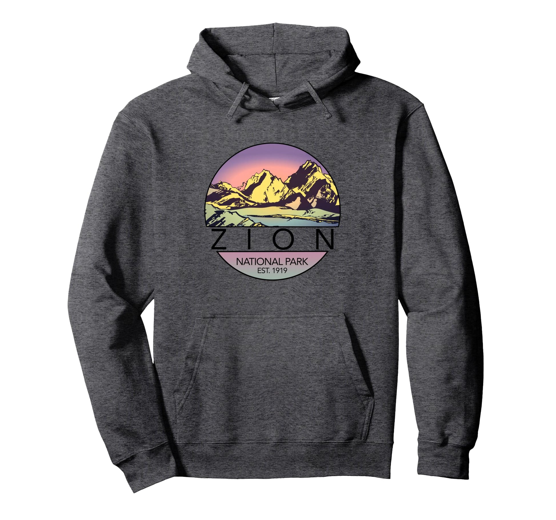 Zion National Parks Hoodie - Fun Novelty Design for Adults - T-Shirt, Sweatshirt, Hoodie