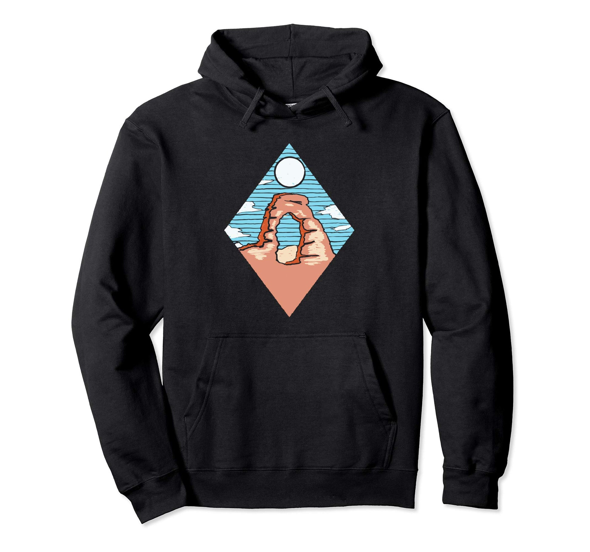 Arches National Park Artistic Hoodie - Custom Art Print for Adults - T-Shirt, Sweatshirt, Hoodie