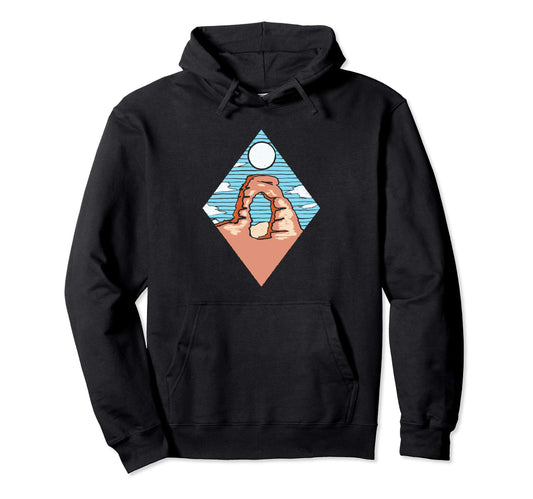 Arches National Park Artistic Hoodie - Custom Art Print for Adults - T-Shirt, Sweatshirt, Hoodie