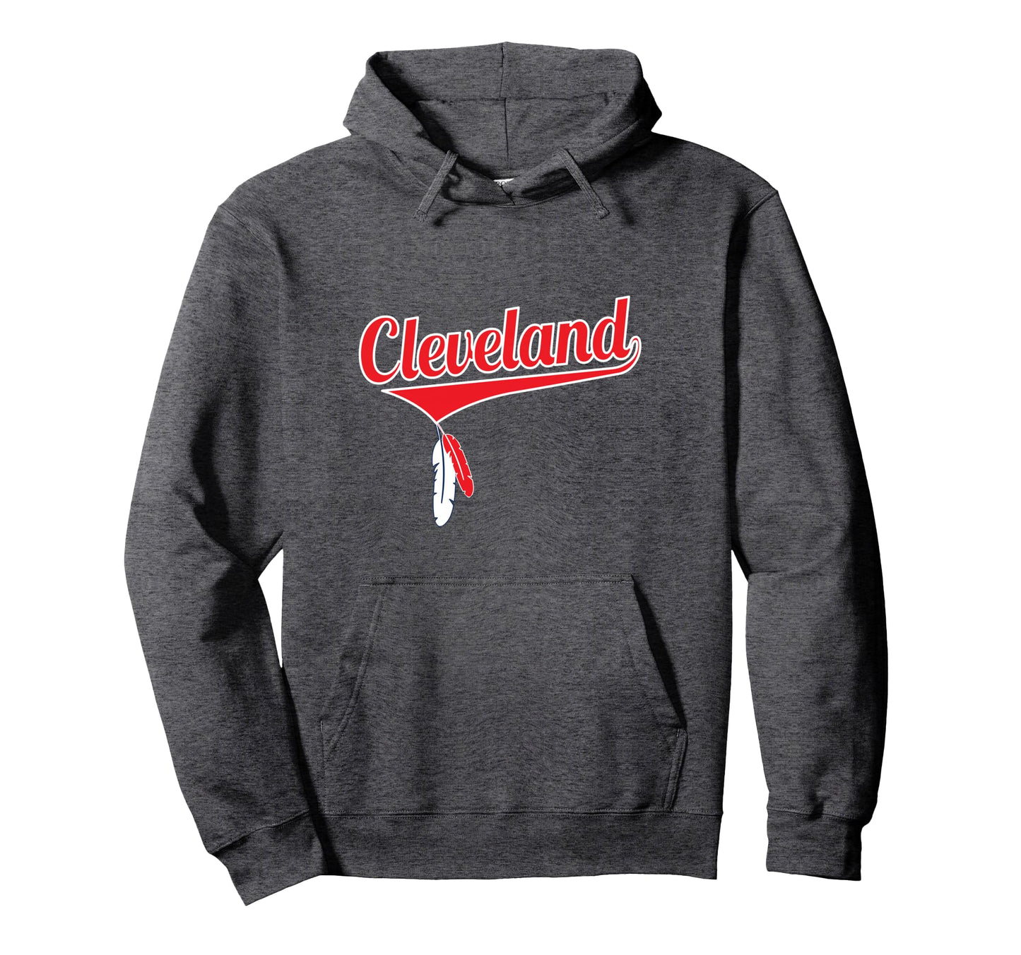 Cleveland Baseball Hanging Feathers Hoodie - Trendy Graphic for Adults - T-Shirt, Sweatshirt, Hoodie