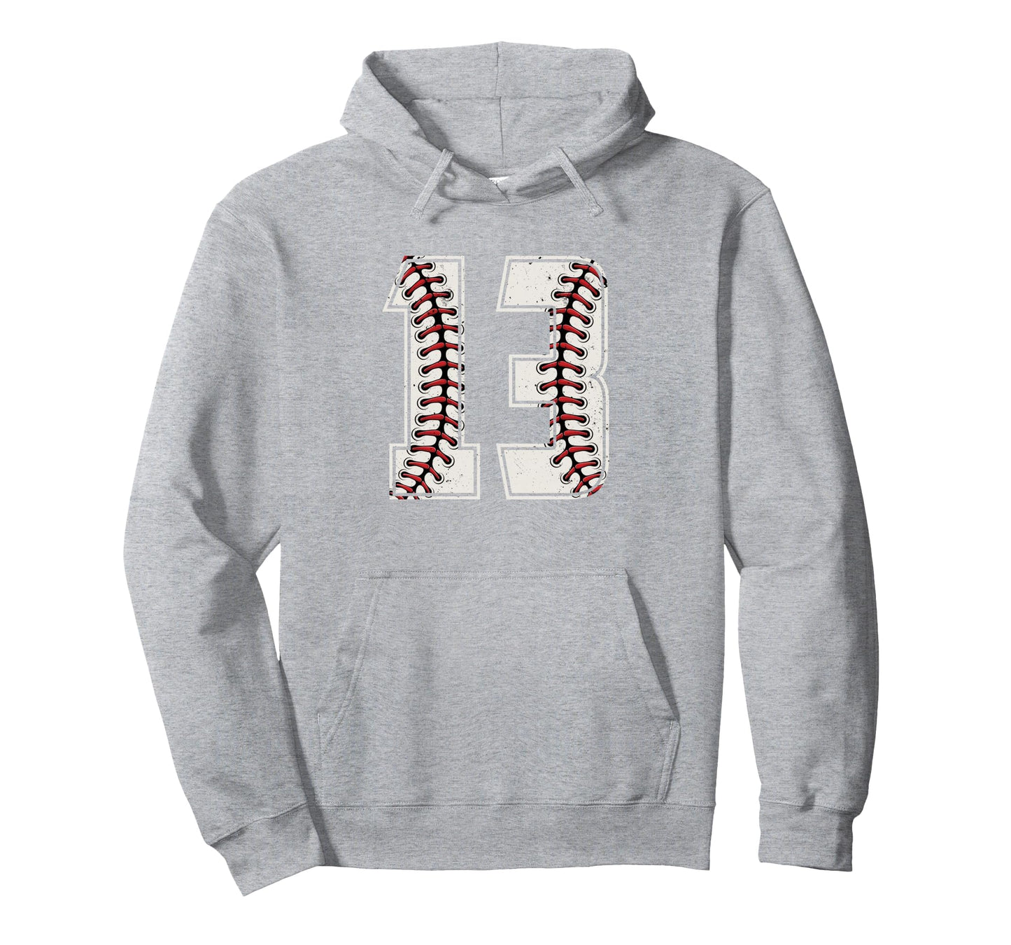 Baseball Player Number 13 Thirteen Hoodie - Casual Everyday Wear Men Women - T-Shirt, Sweatshirt, Hoodie
