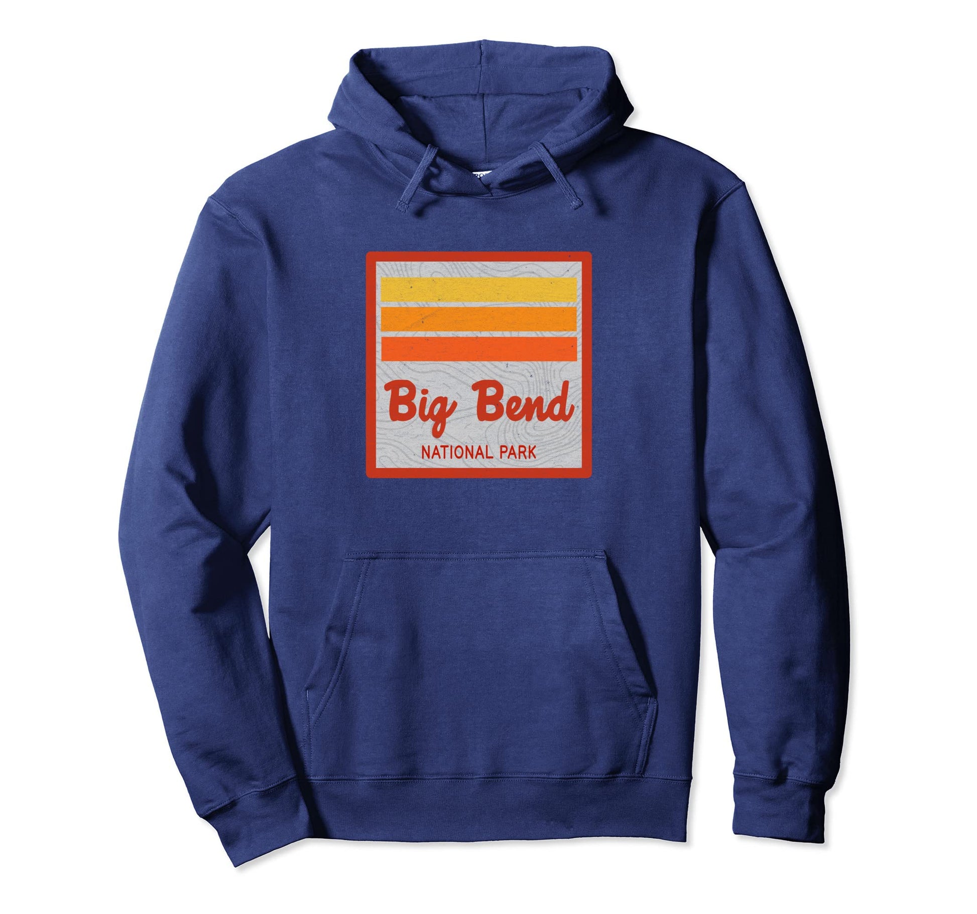 Big Bend National Park Stripes Hoodie - Casual Everyday Wear Unisex - T-Shirt, Sweatshirt, Hoodie