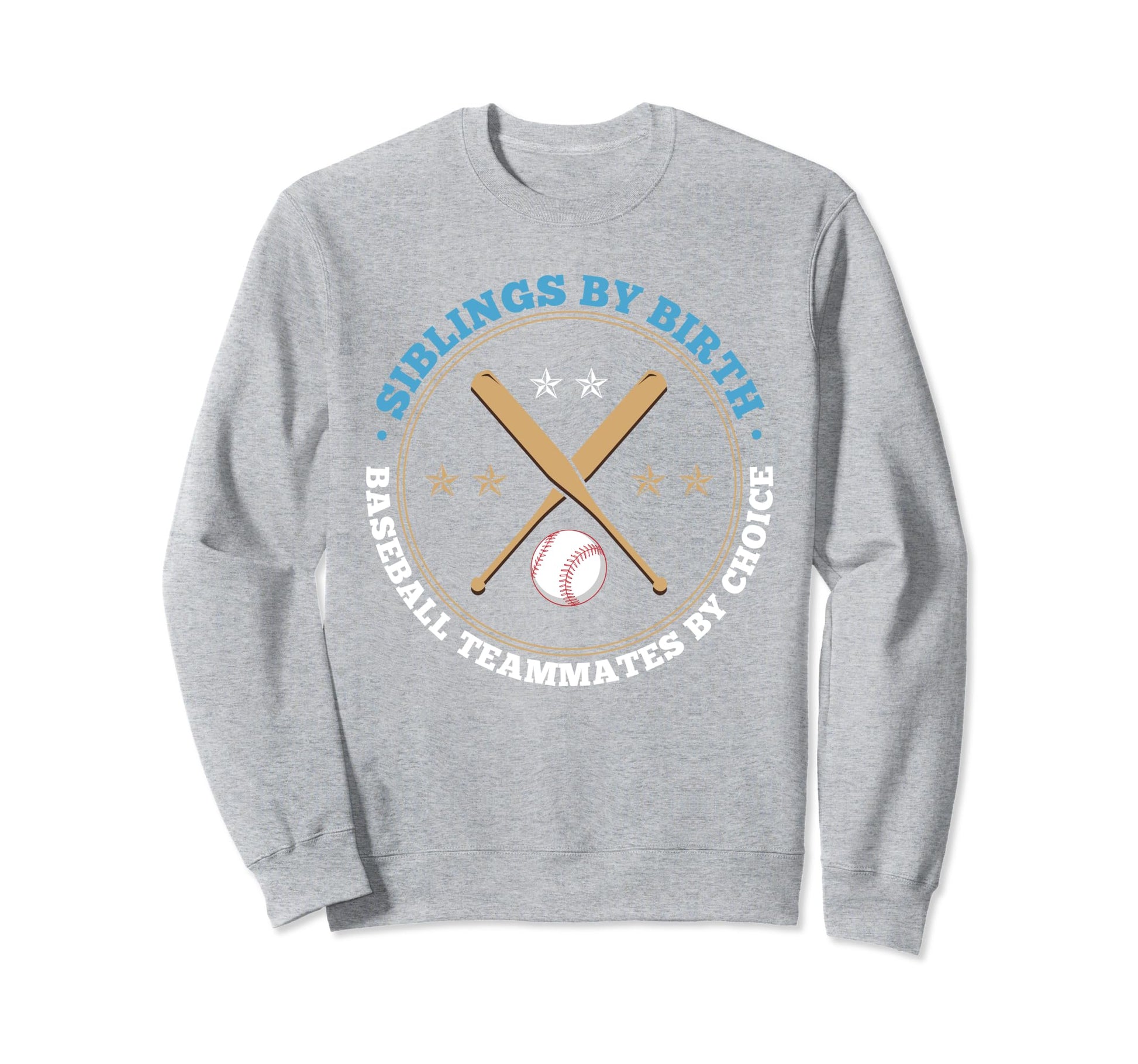Siblings Birth Baseball Teammates Sweatshirt - Trendy Graphic Men Women - T-Shirt, Sweatshirt, Hoodie