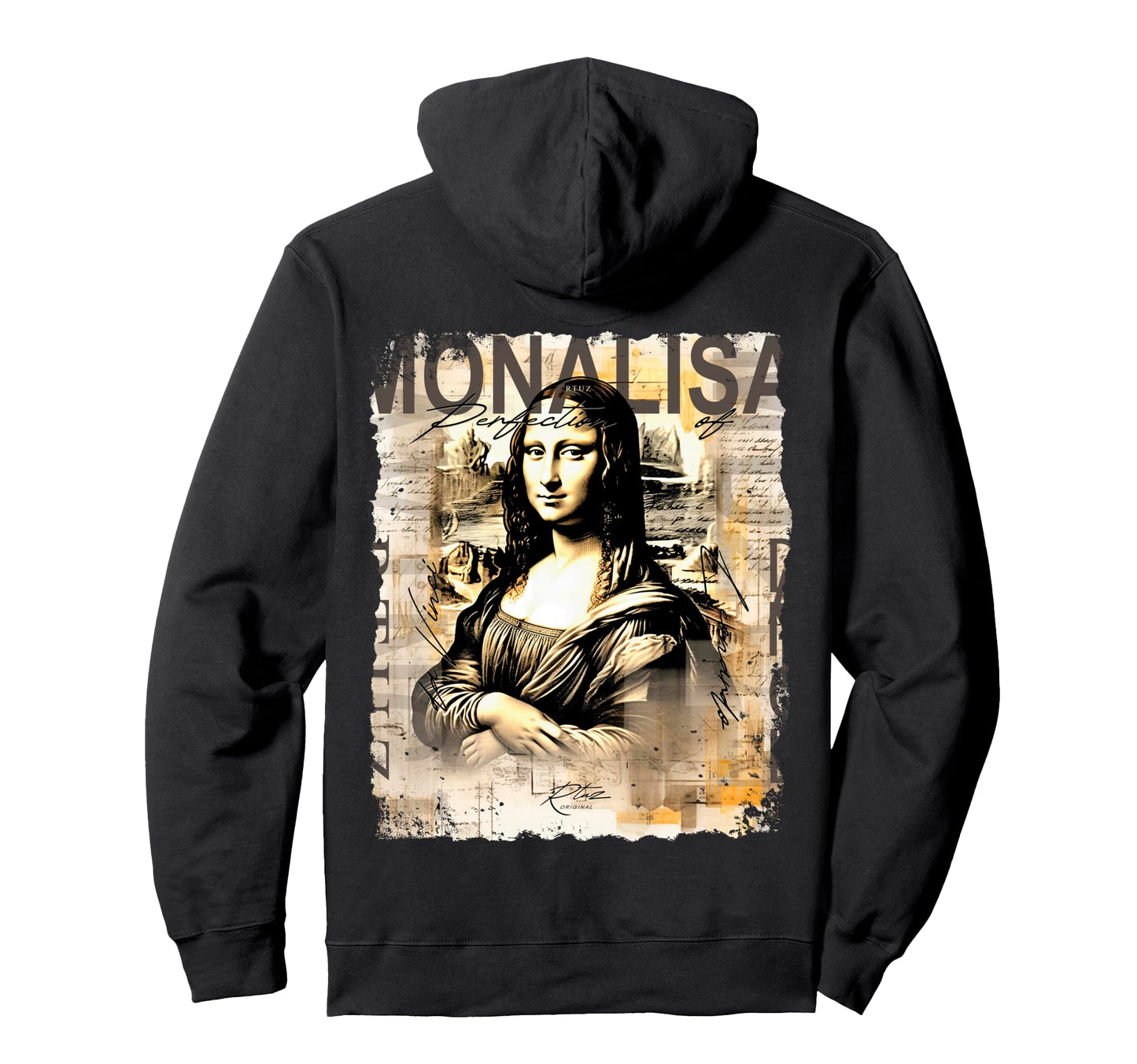Mona Lisa Art Y2K Back Streetwear Hoodie - Streetwear Style Men Women - T-Shirt, Sweatshirt, Hoodie