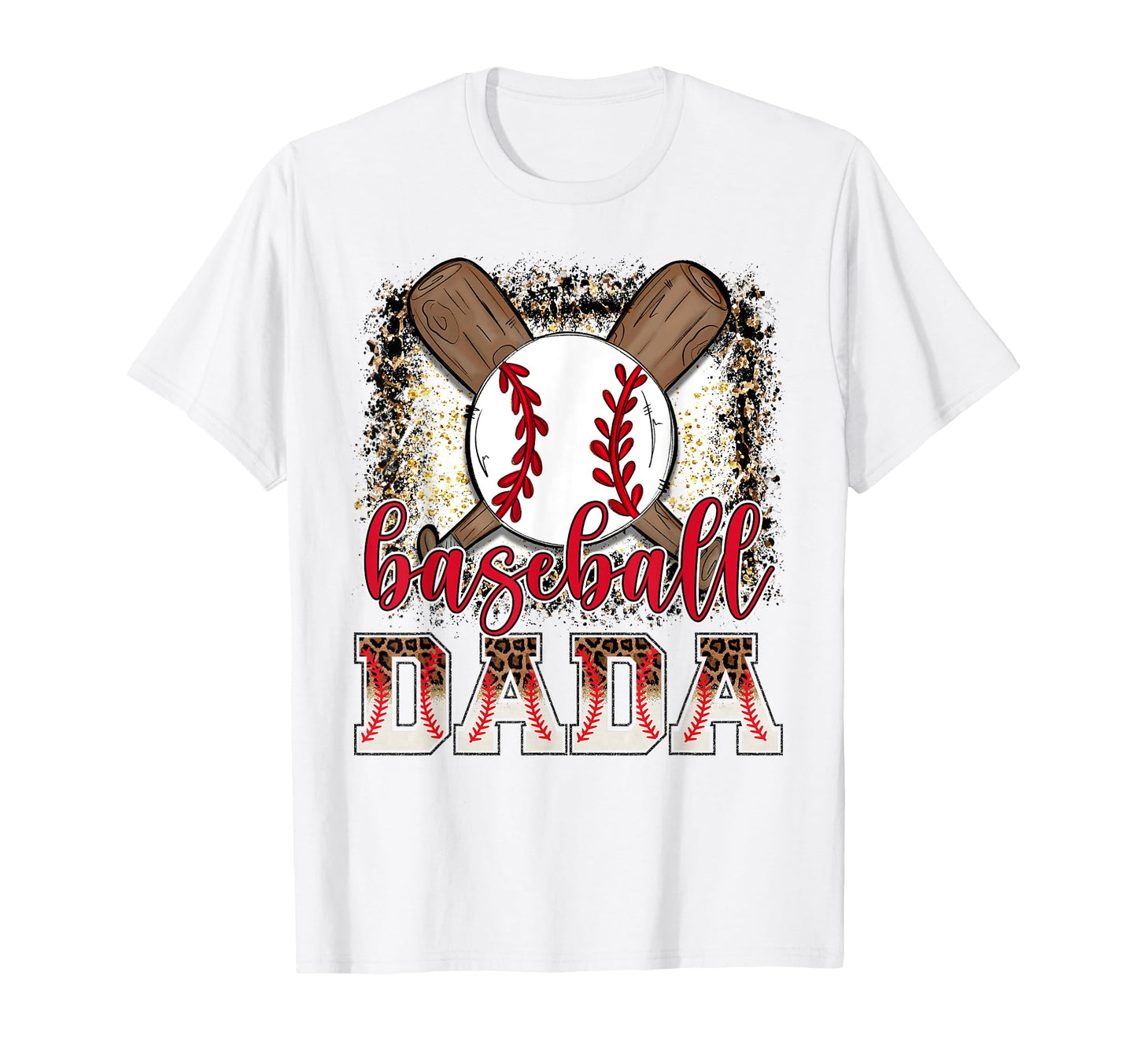 Baseball Dada Leopard Proud Ball Dada T-Shirt - Fun Novelty Design Unisex - T-Shirt, Sweatshirt, Hoodie