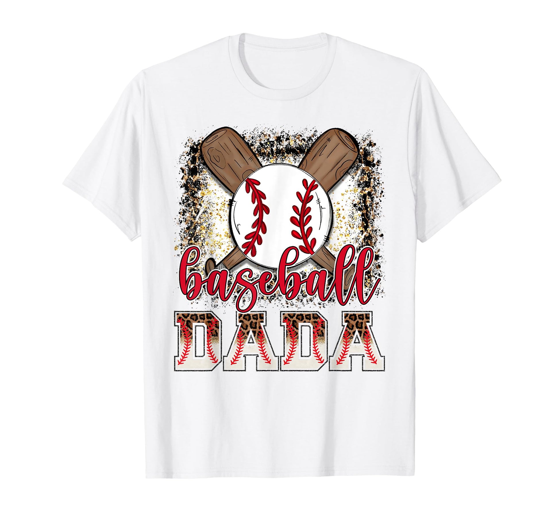 Baseball Dada Leopard Proud Ball Dada T-Shirt - Fun Novelty Design Unisex - T-Shirt, Sweatshirt, Hoodie