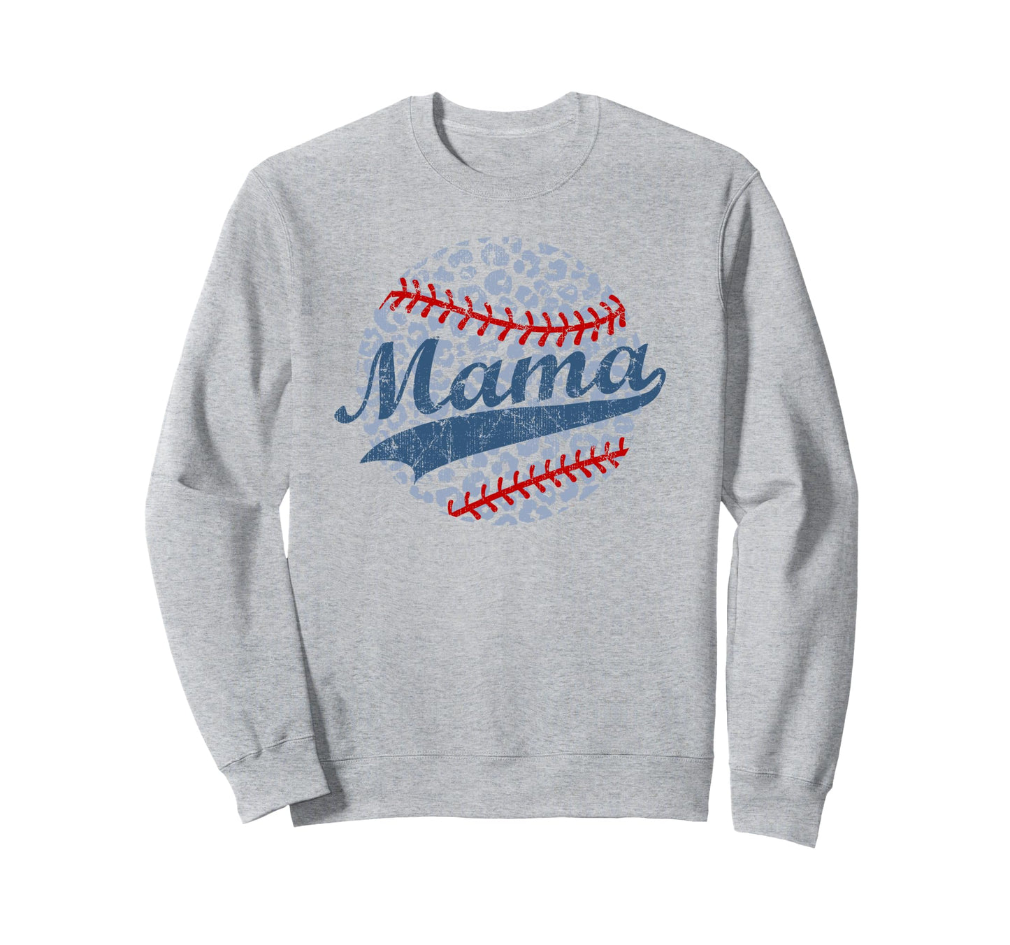 Baseball Mom Leopard Baseball Sweatshirt - Novelty Apparel Men Women - T-Shirt, Sweatshirt, Hoodie