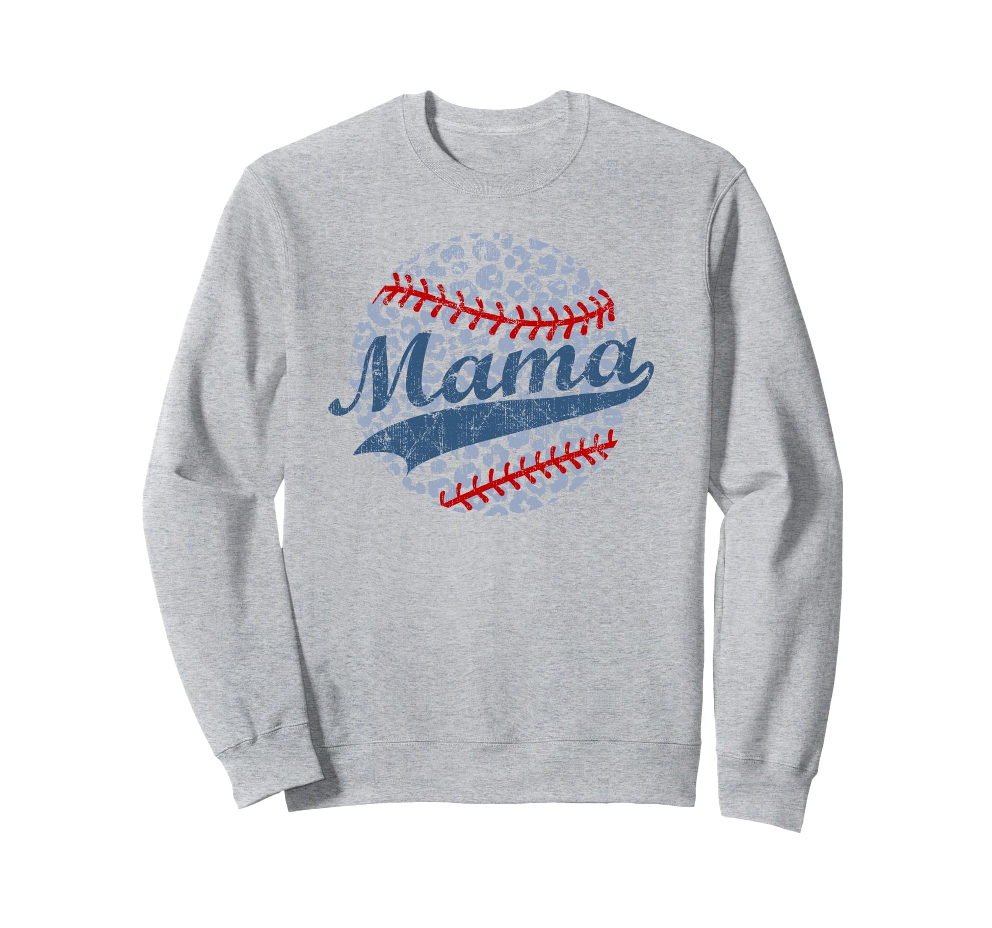 Baseball Mom Leopard Baseball Sweatshirt - Novelty Apparel Men Women - T-Shirt, Sweatshirt, Hoodie