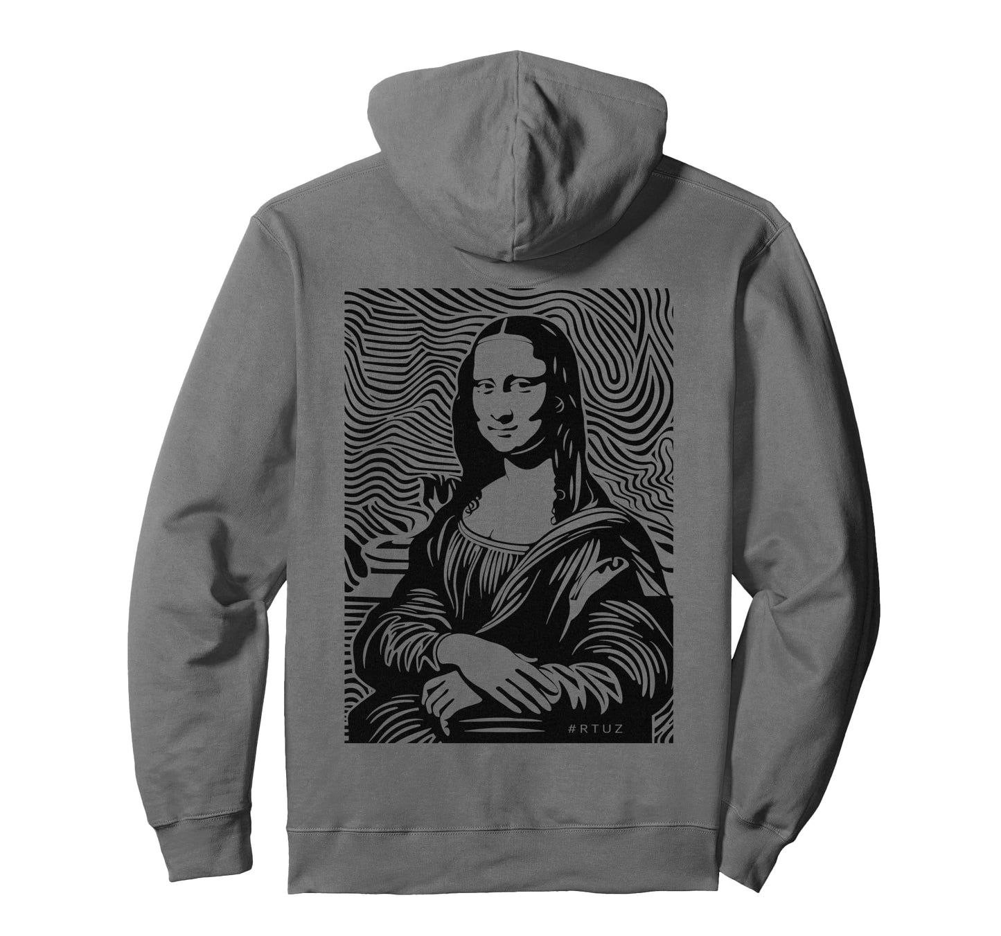 Mona Lisa Art Y2K Back Streetwear Hoodie - Aesthetic Graphic for Adults - T-Shirt, Sweatshirt, Hoodie