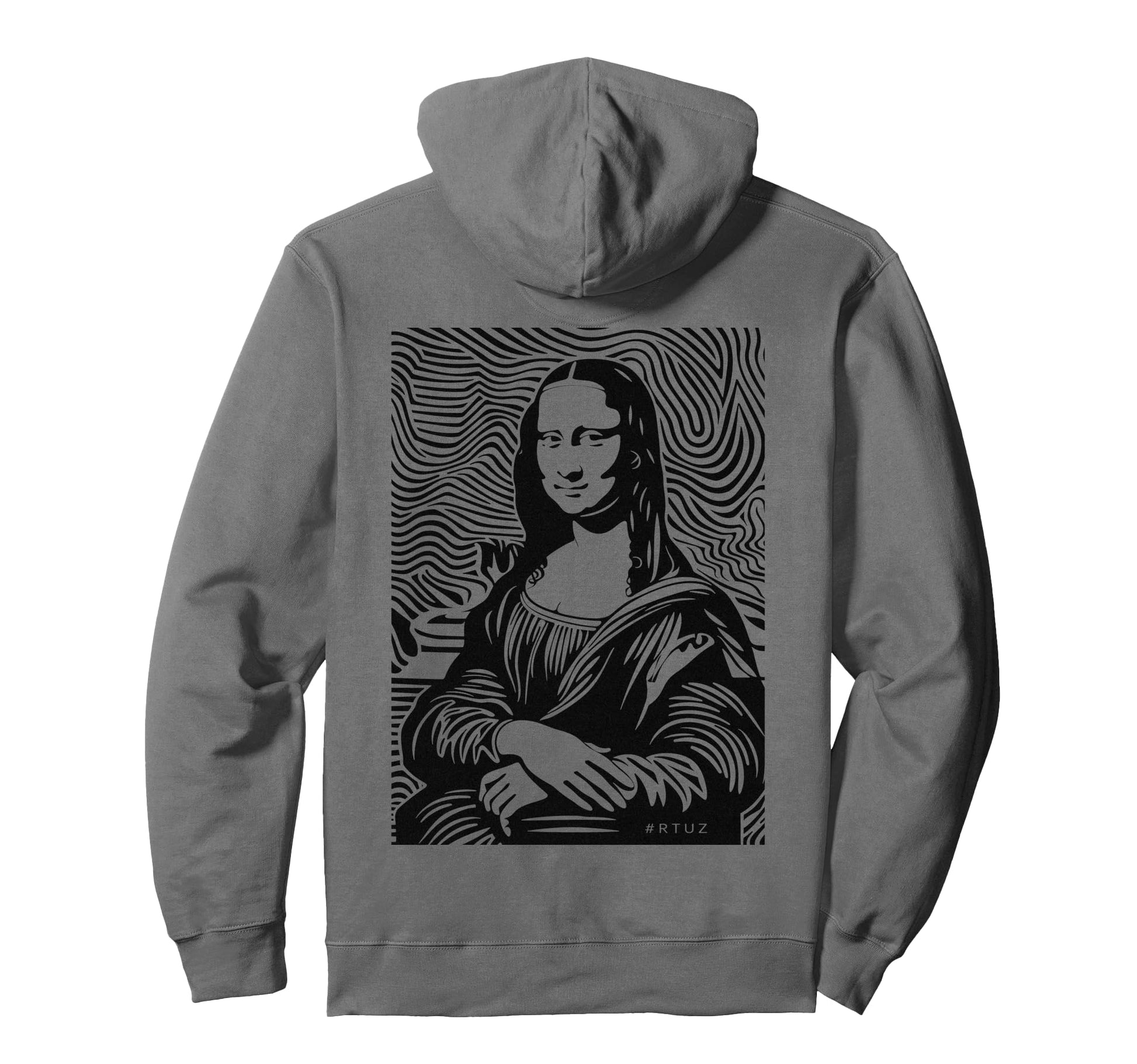 Mona Lisa Art Y2K Back Streetwear Hoodie - Aesthetic Graphic for Adults - T-Shirt, Sweatshirt, Hoodie