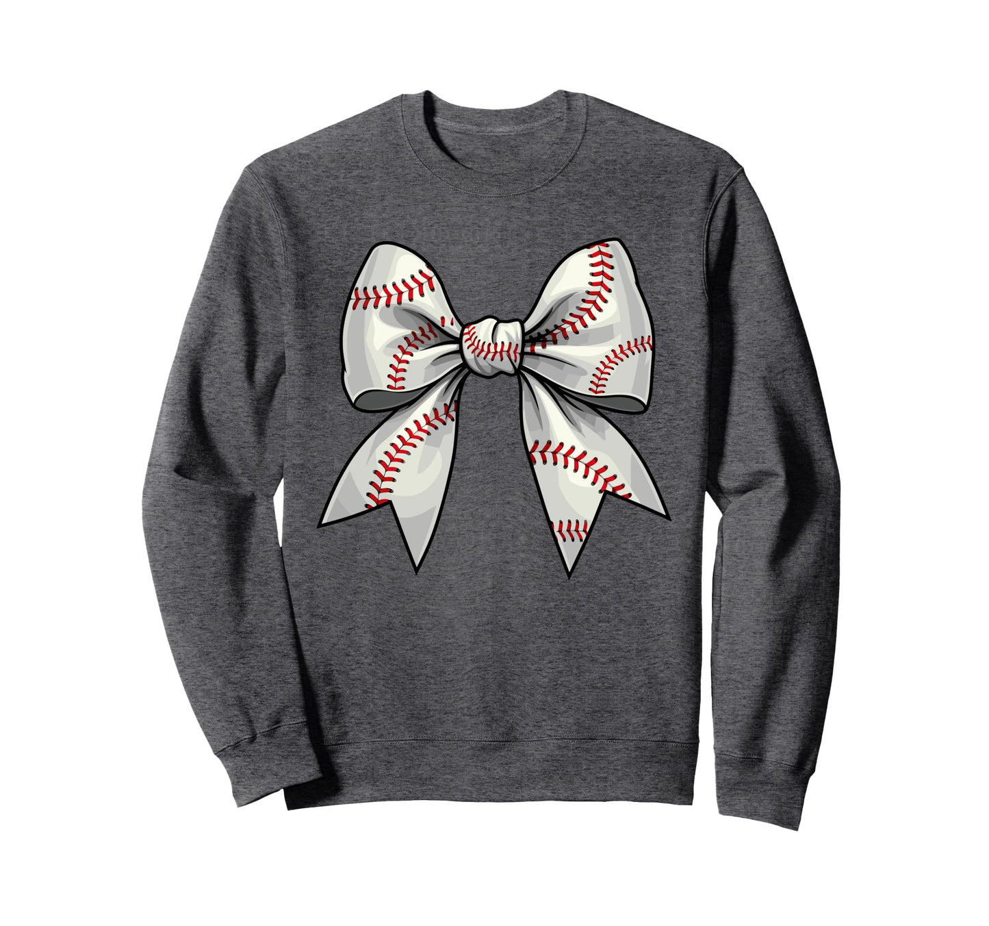 Baseball Coquette Bow Baseball Sweatshirt - Minimalist Print for Adults - T-Shirt, Sweatshirt, Hoodie