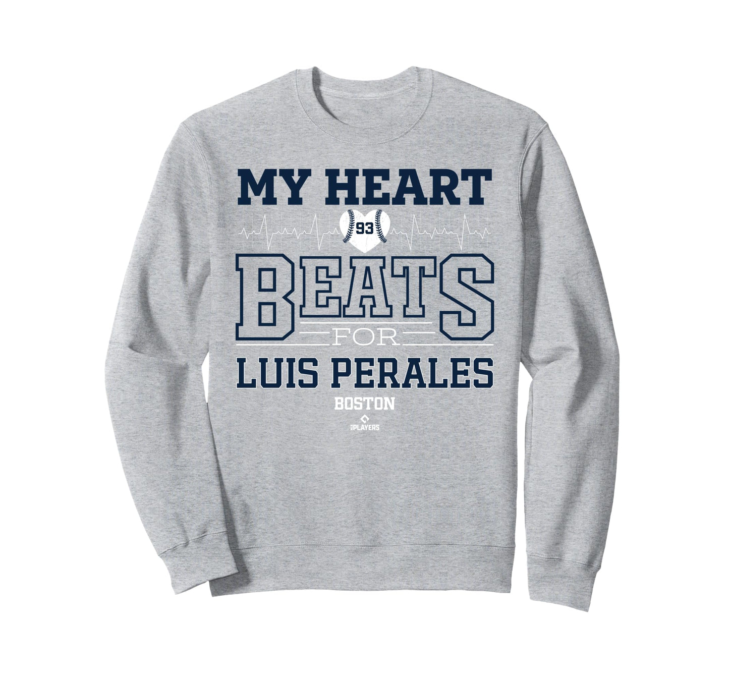 My Heart Beats Luis Perales Boston Sweatshirt - Minimalist Print Men Women - T-Shirt, Sweatshirt, Hoodie