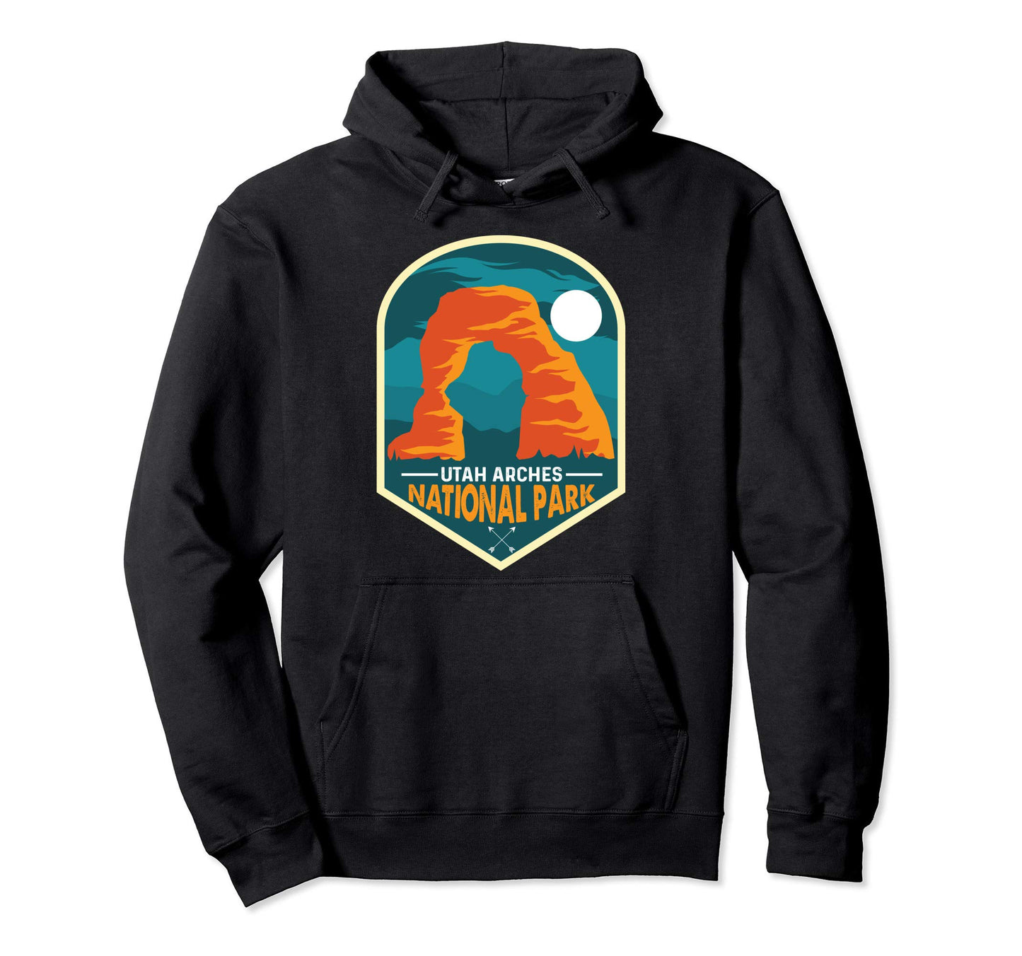 Utah Arches National Park Eighties Hoodie - Aesthetic Graphic Men Women - T-Shirt, Sweatshirt, Hoodie