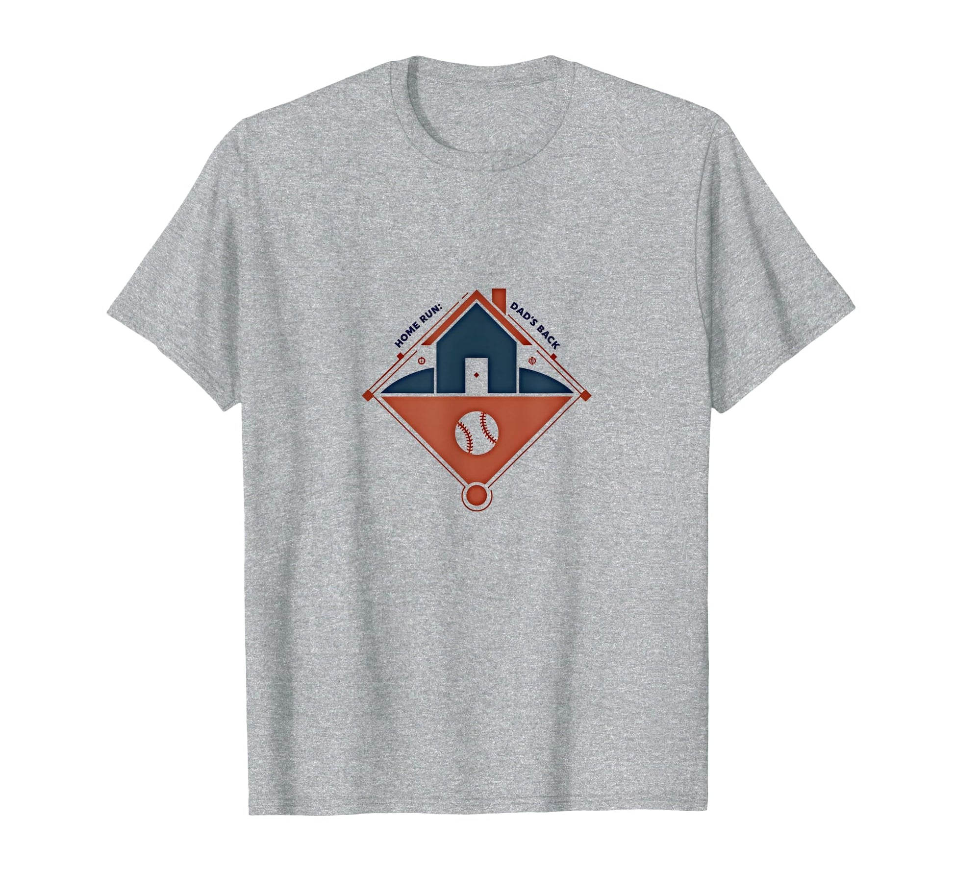 Home Run Dads Back Baseball T-Shirt - Minimalist Print for Adults - T-Shirt, Sweatshirt, Hoodie