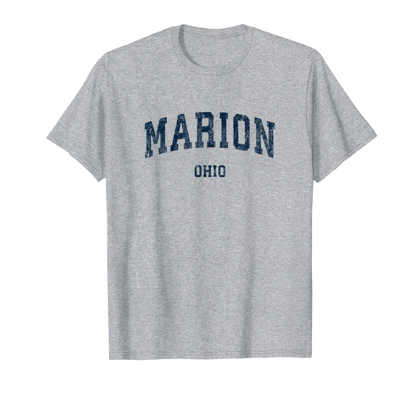 Marion Ohio Oh Varsity Sports Navy T-Shirt - Fun Novelty Design for Adults - T-Shirt, Sweatshirt, Hoodie
