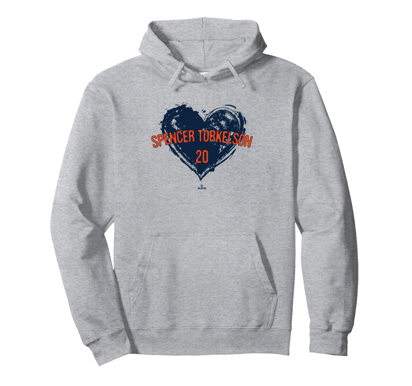 Distressed Heart Spencer Torkelson Hoodie - Graphic Print Men Women - T-Shirt, Sweatshirt, Hoodie