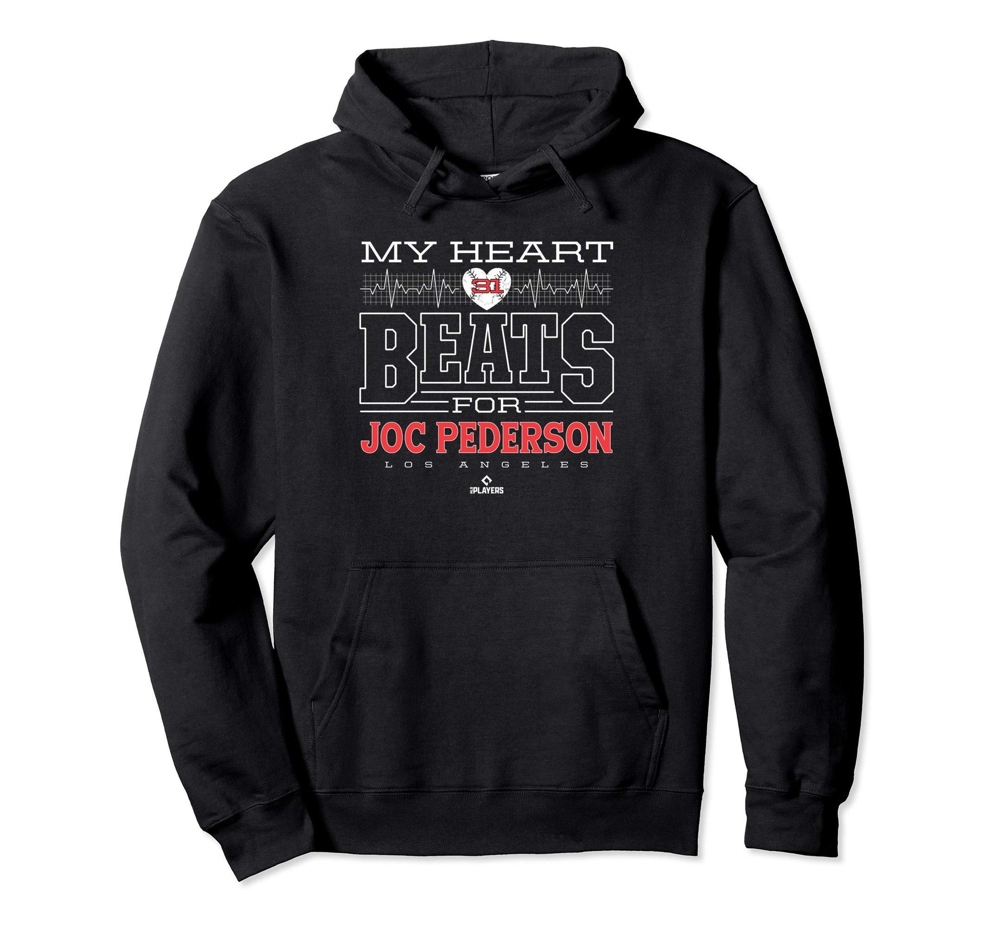 My Heart Beats Joc Pederson Hoodie - Graphic Print for Adults - T-Shirt, Sweatshirt, Hoodie