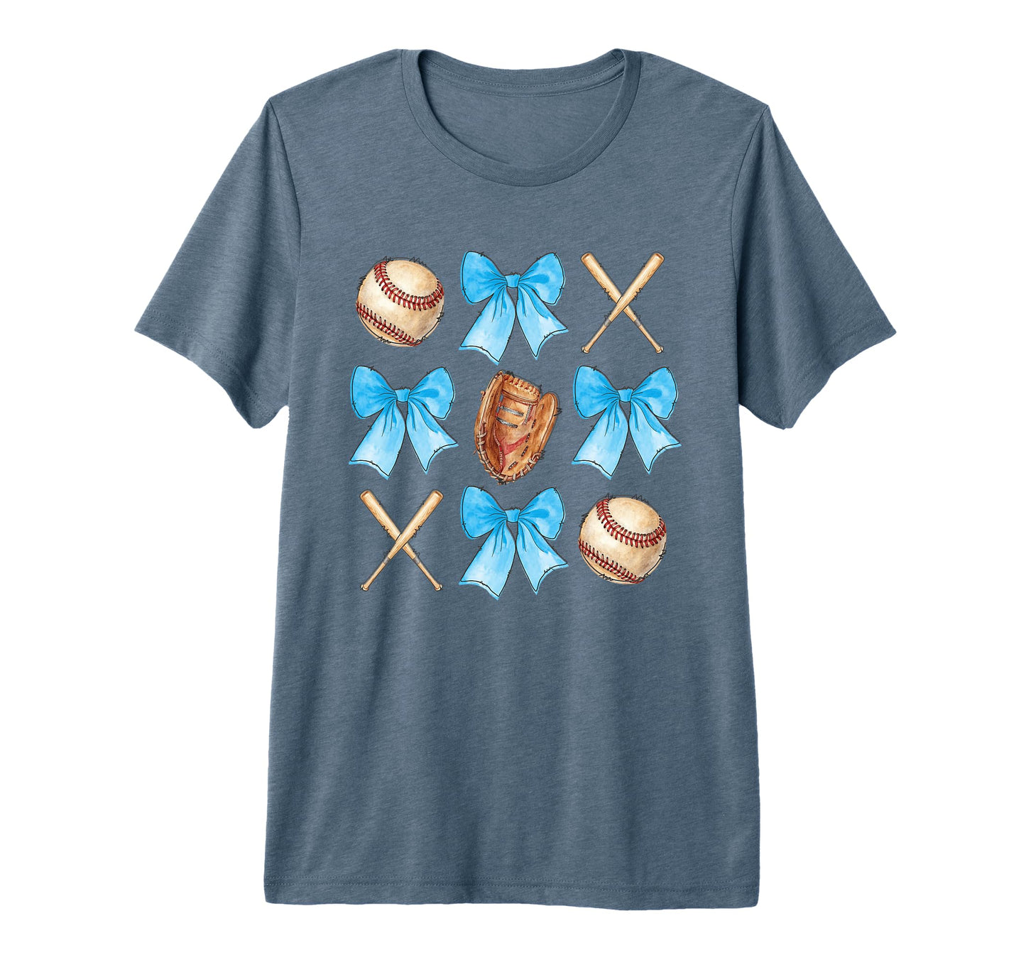Baseball Coquette Bow Cheer Mom T-Shirt - Trendy Graphic Men Women - T-Shirt, Sweatshirt, Hoodie