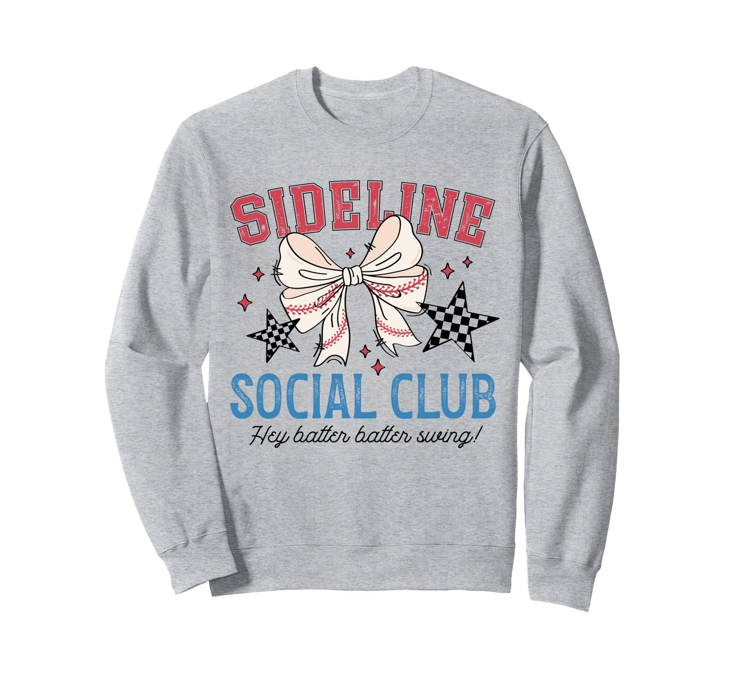 Sideline Social Club Coquette Sweatshirt - Minimalist Print Unisex - T-Shirt, Sweatshirt, Hoodie